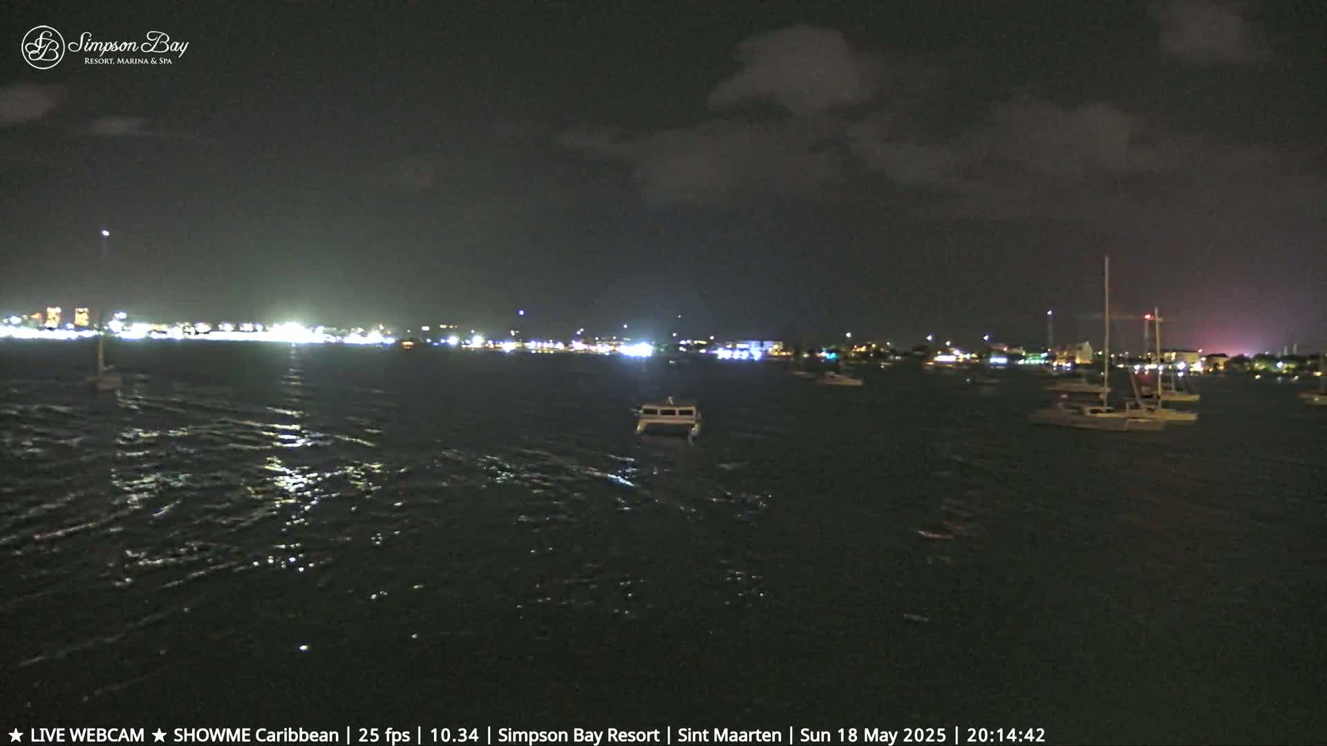 Carribean, Atlantic Ocean, Simpson Bay & Village Live Cam - Simpson Bay, Sint Maarten, Netherland