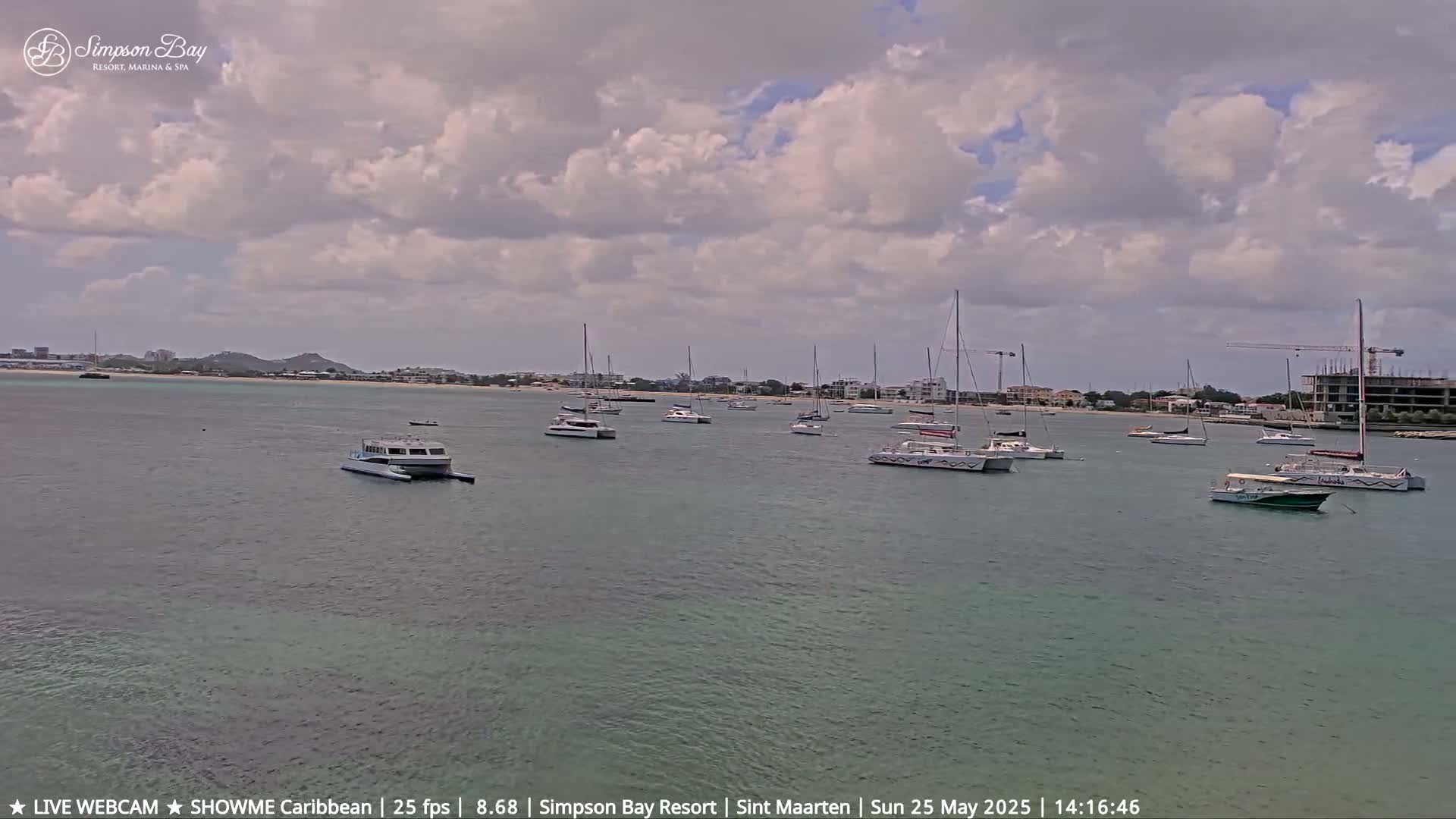 Carribean, Atlantic Ocean, Simpson Bay & Village Live Cam - Simpson Bay, Sint Maarten, Netherland