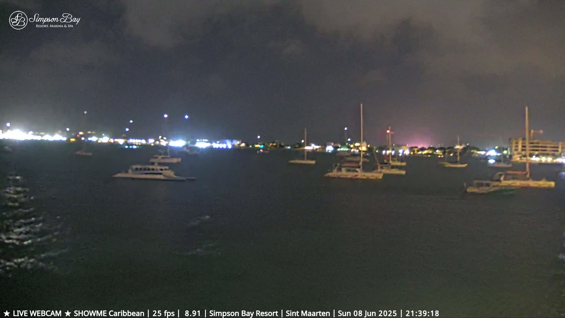 Carribean, Atlantic Ocean, Simpson Bay & Village Live Cam - Simpson Bay, Sint Maarten, Netherland