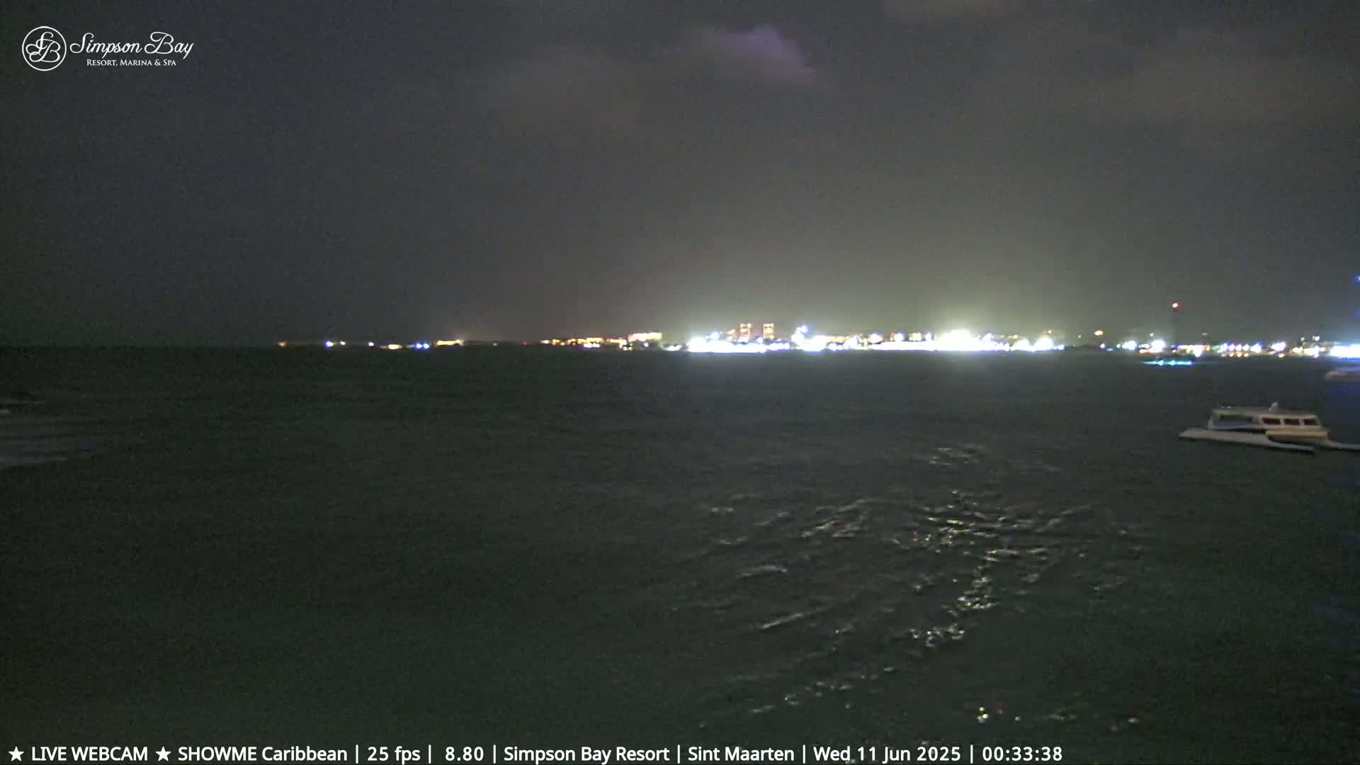 Carribean, Atlantic Ocean, Simpson Bay & Village Live Cam - Simpson Bay, Sint Maarten, Netherland