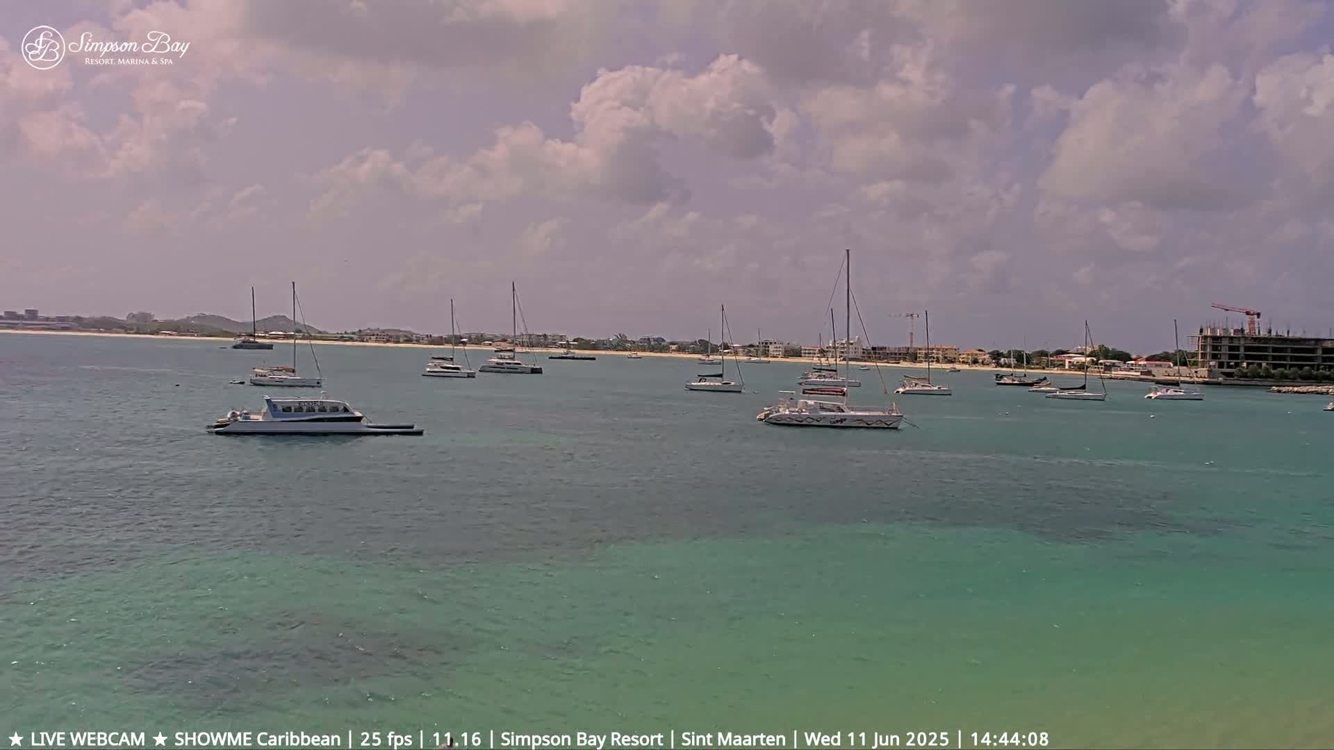 Carribean, Atlantic Ocean, Simpson Bay & Village Live Cam - Simpson Bay, Sint Maarten, Netherland
