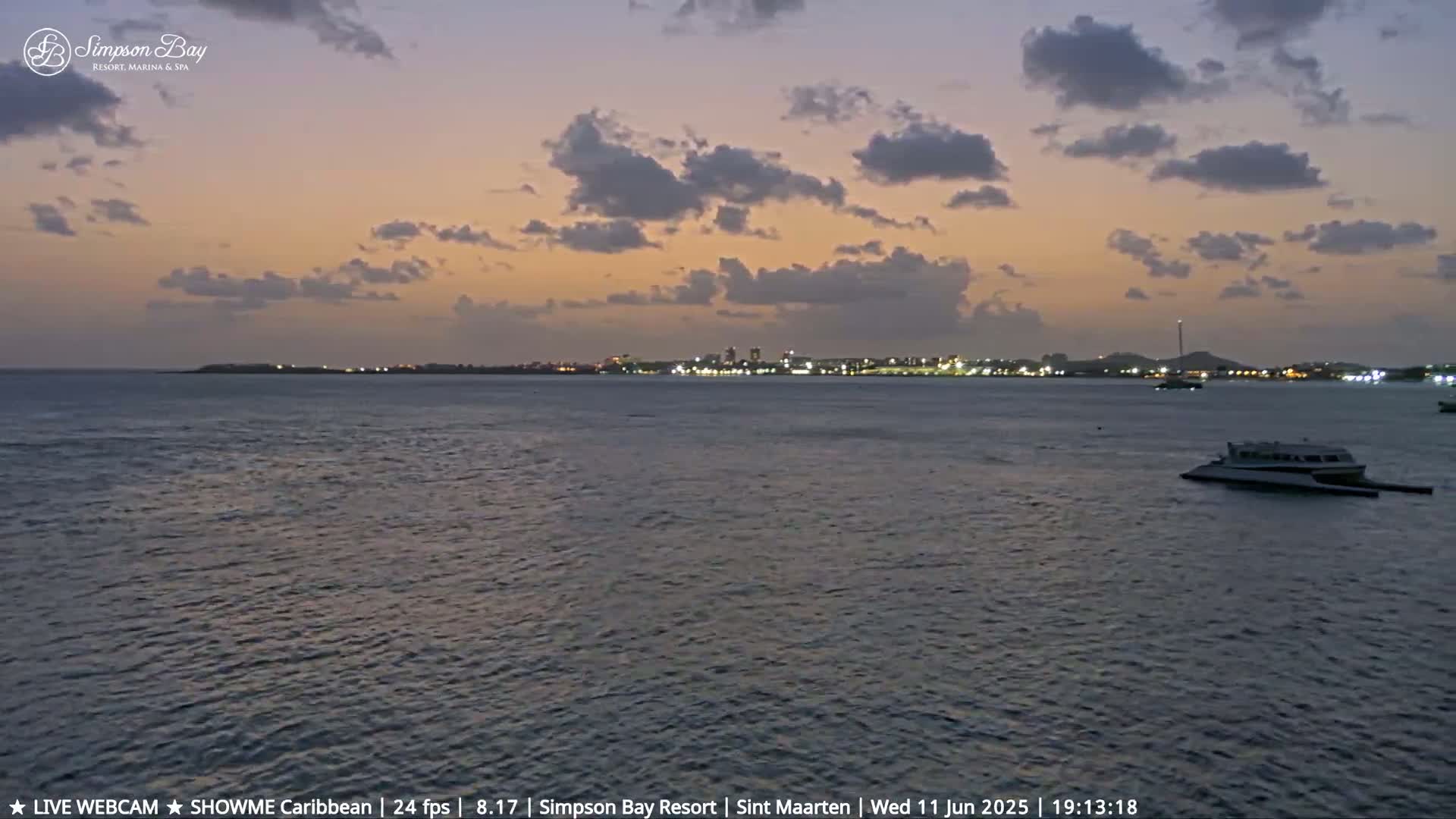Carribean, Atlantic Ocean, Simpson Bay & Village Live Cam - Simpson Bay, Sint Maarten, Netherland