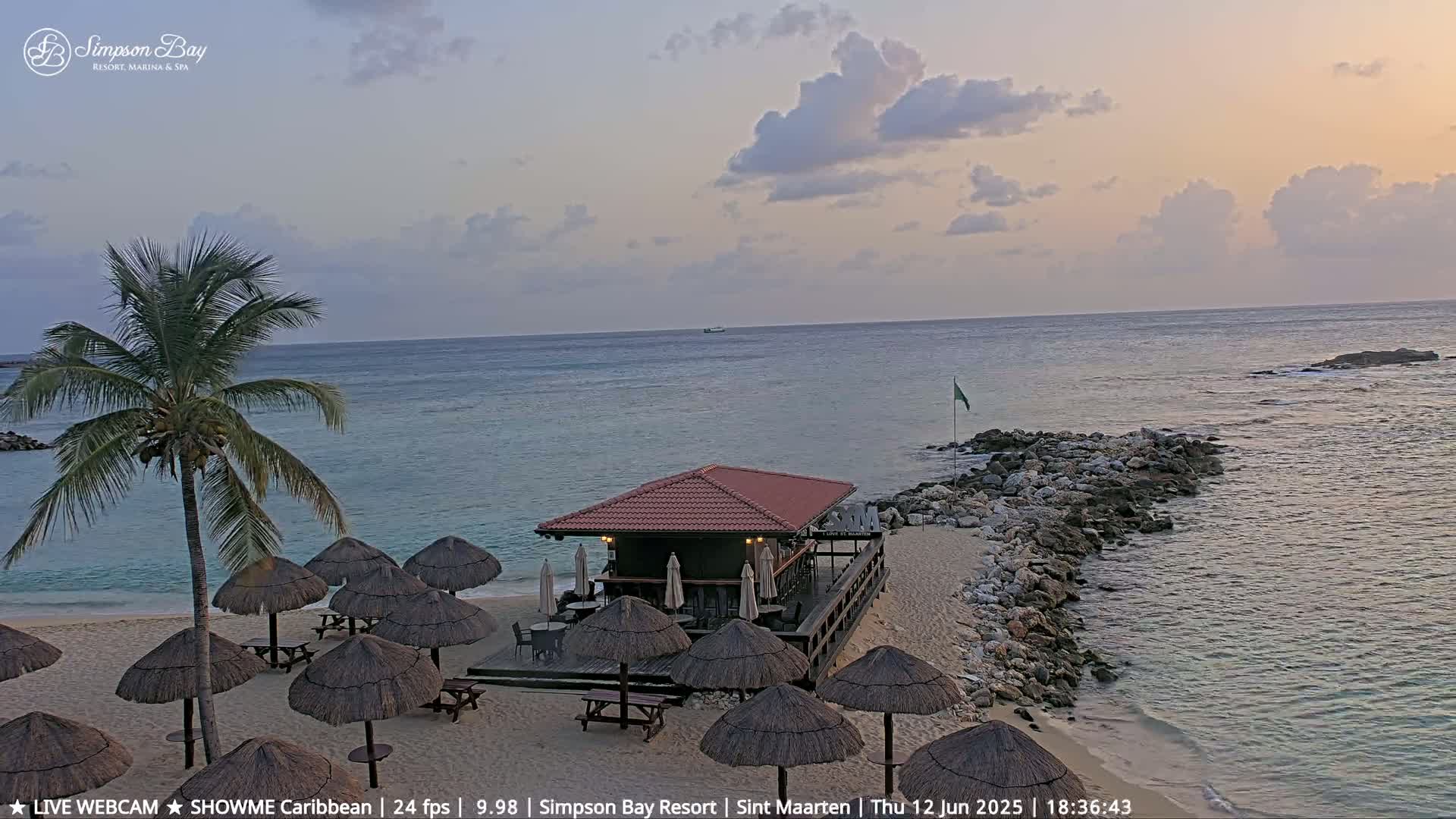 Carribean, Atlantic Ocean, Simpson Bay & Village Live Cam - Simpson Bay, Sint Maarten, Netherland