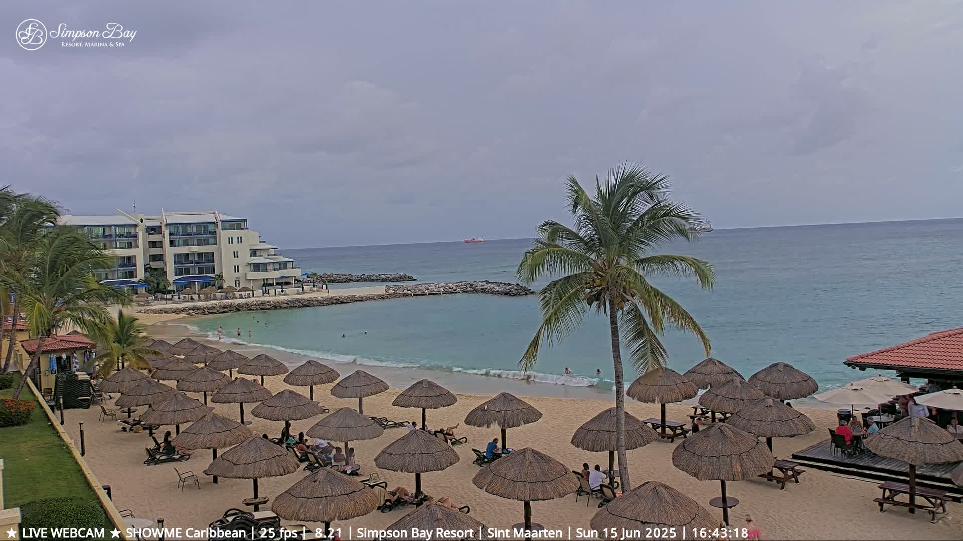 Carribean, Atlantic Ocean, Simpson Bay & Village Live Cam - Simpson Bay, Sint Maarten, Netherland