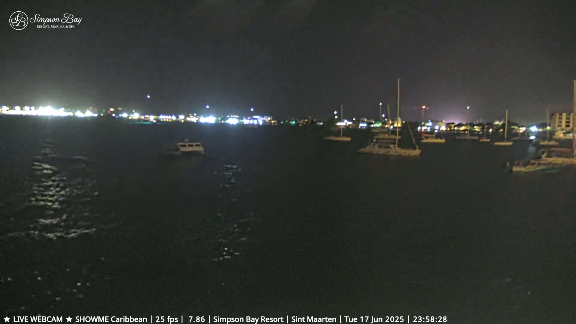 Carribean, Atlantic Ocean, Simpson Bay & Village Live Cam - Simpson Bay, Sint Maarten, Netherland