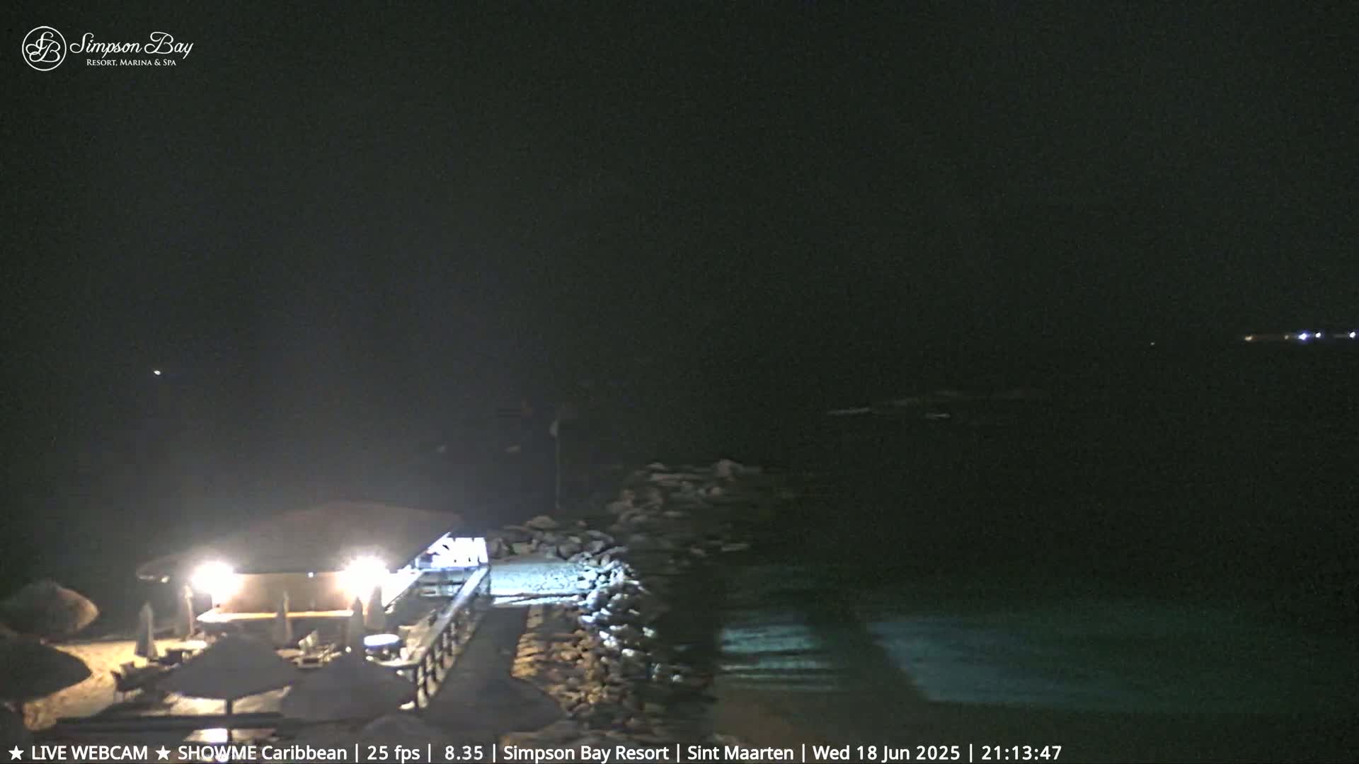 Carribean, Atlantic Ocean, Simpson Bay & Village Live Cam - Simpson Bay, Sint Maarten, Netherland