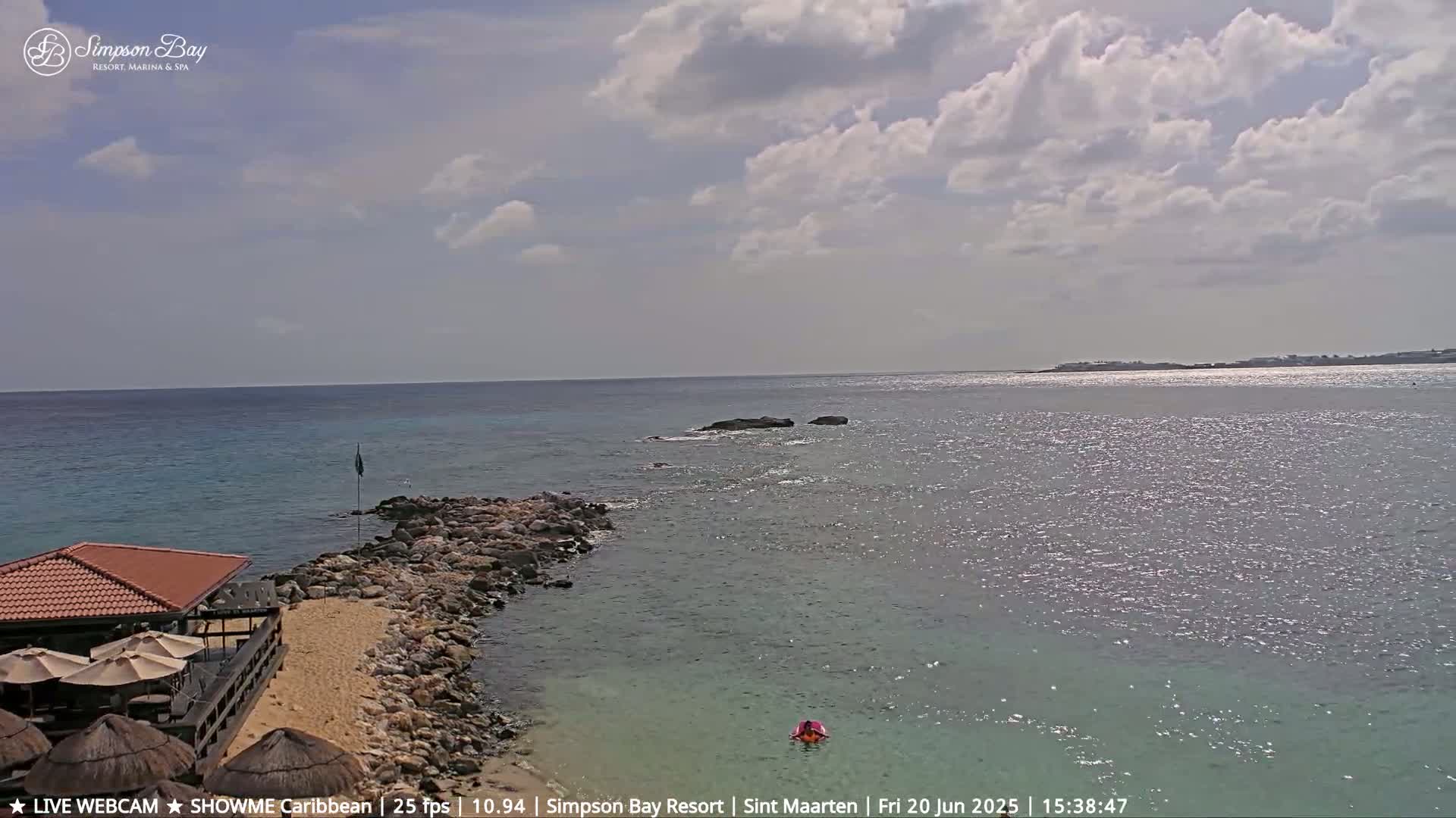 Carribean, Atlantic Ocean, Simpson Bay & Village Live Cam - Simpson Bay, Sint Maarten, Netherland
