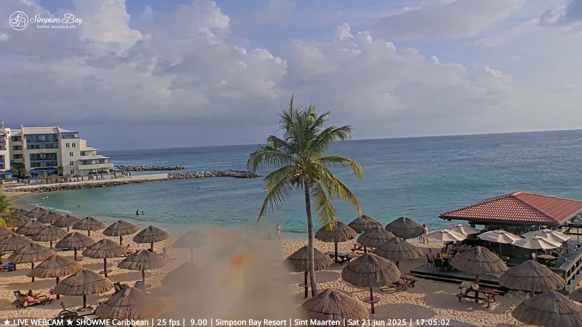 Carribean, Atlantic Ocean, Simpson Bay & Village Live Cam - Simpson Bay, Sint Maarten, Netherland