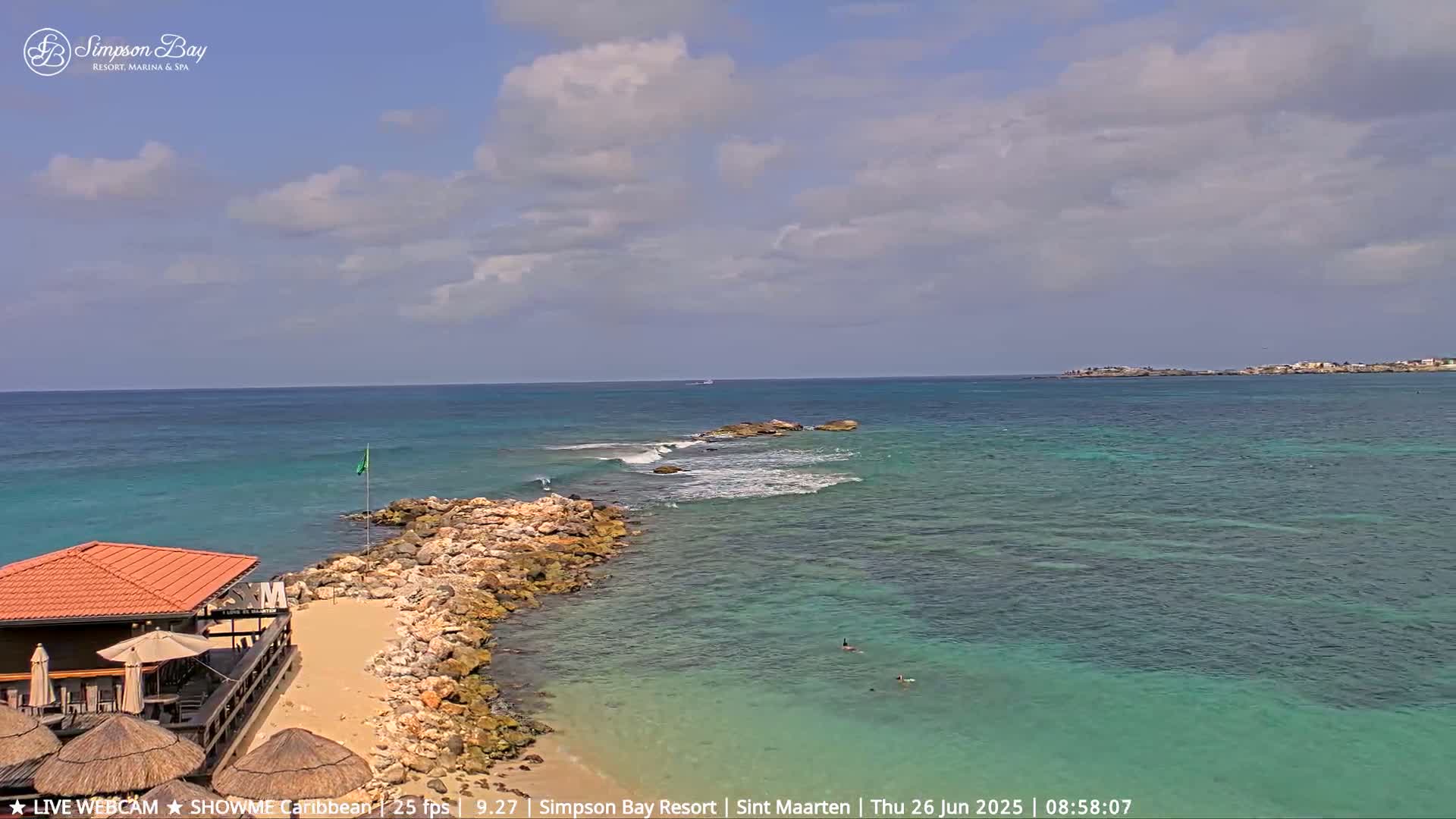 Carribean, Atlantic Ocean, Simpson Bay & Village Live Cam - Simpson Bay, Sint Maarten, Netherland