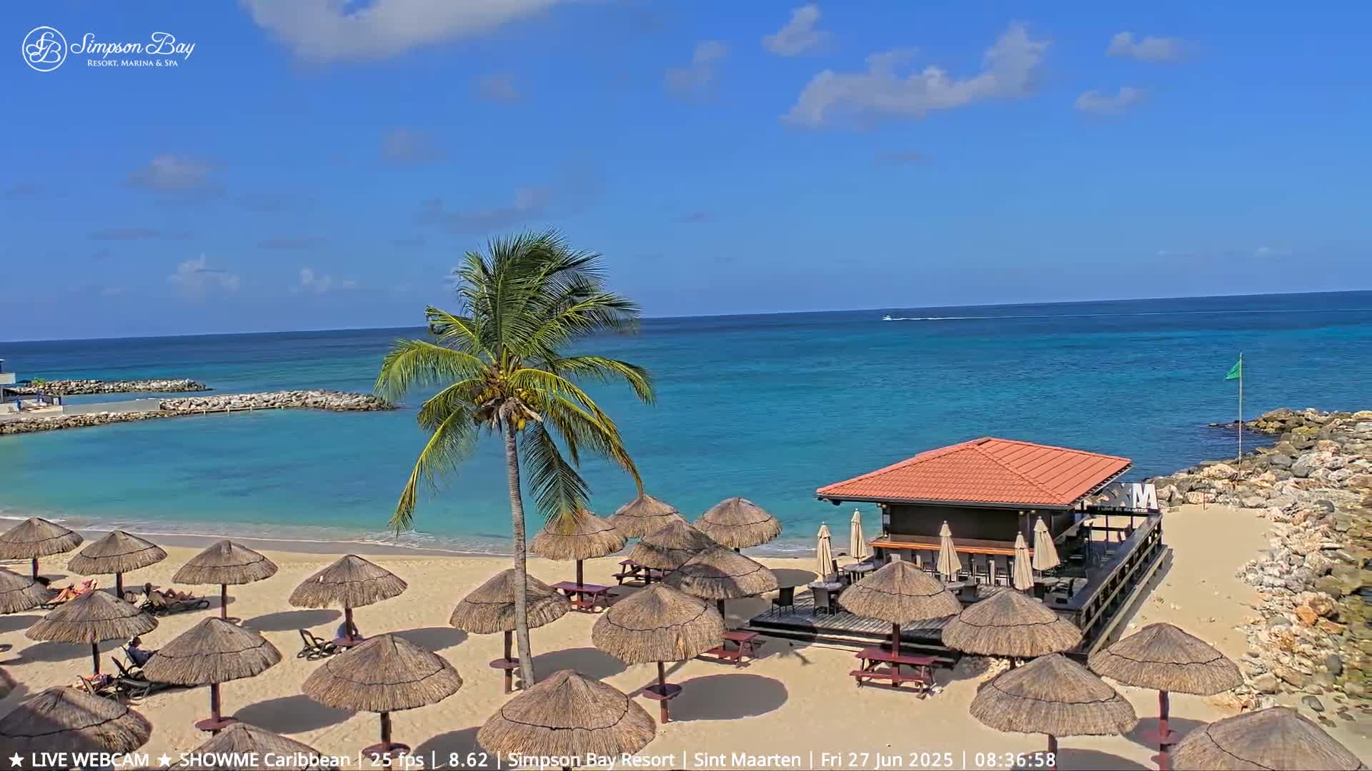 Carribean, Atlantic Ocean, Simpson Bay & Village Live Cam - Simpson Bay, Sint Maarten, Netherland