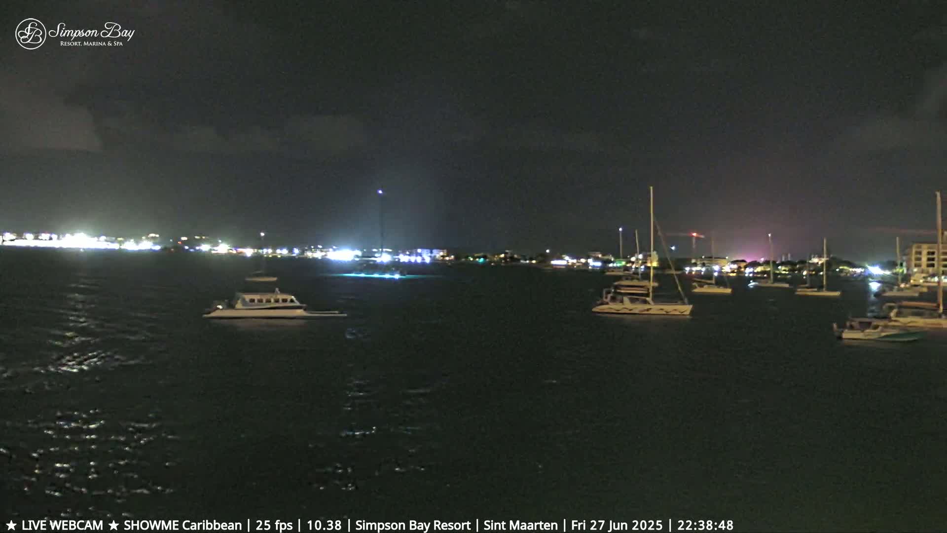 Carribean, Atlantic Ocean, Simpson Bay & Village Live Cam - Simpson Bay, Sint Maarten, Netherland