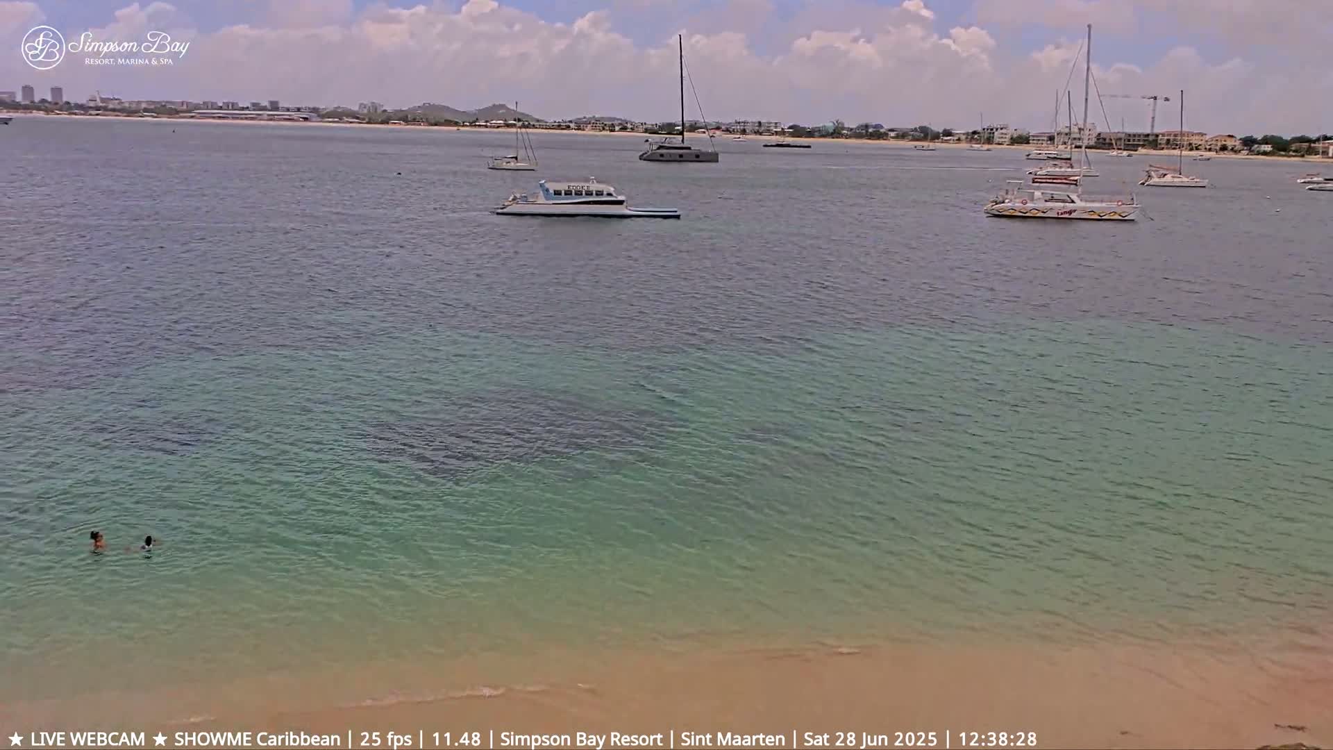 Carribean, Atlantic Ocean, Simpson Bay & Village Live Cam - Simpson Bay, Sint Maarten, Netherland