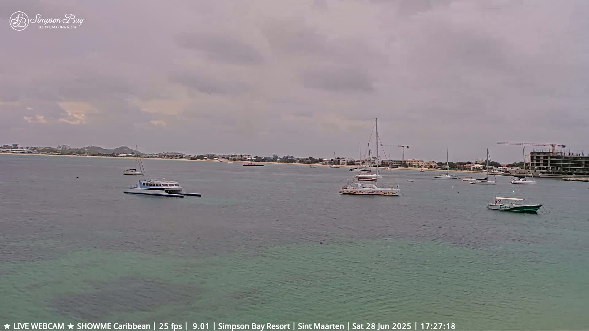 Carribean, Atlantic Ocean, Simpson Bay & Village Live Cam - Simpson Bay, Sint Maarten, Netherland