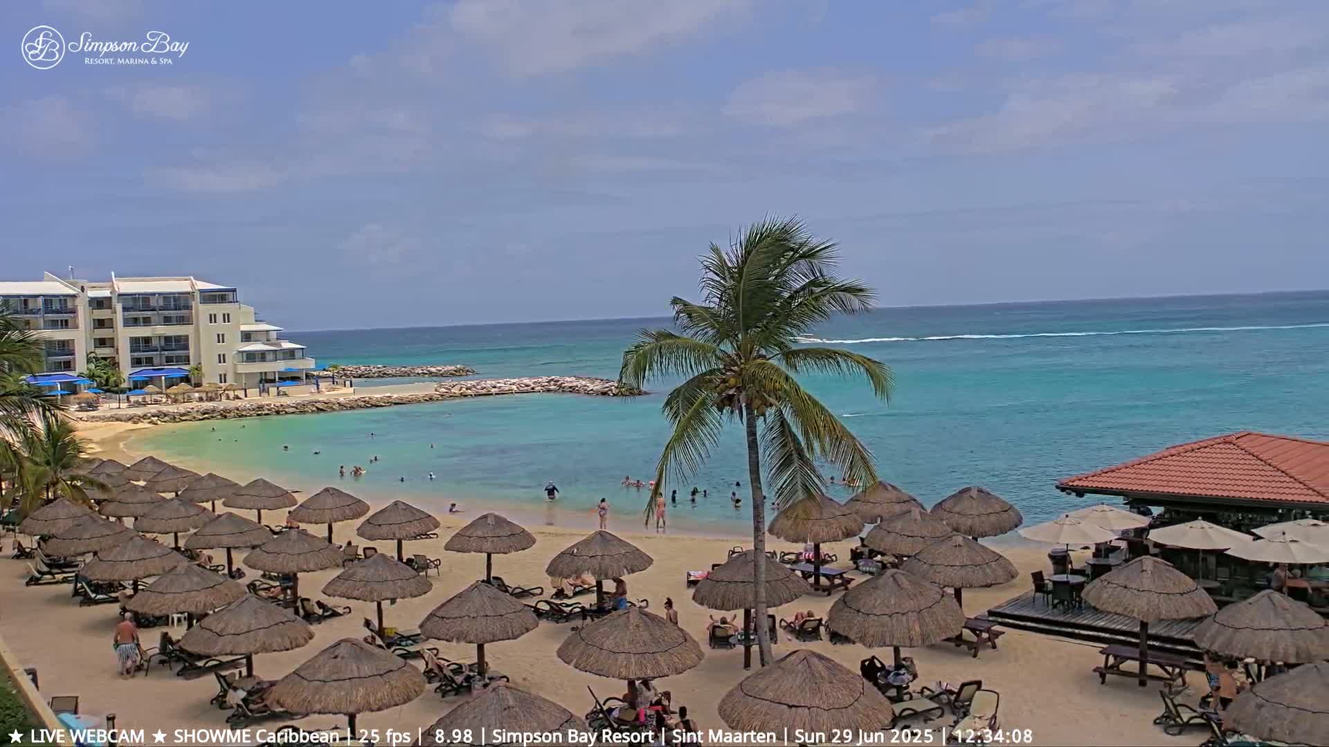 Carribean, Atlantic Ocean, Simpson Bay & Village Live Cam - Simpson Bay, Sint Maarten, Netherland