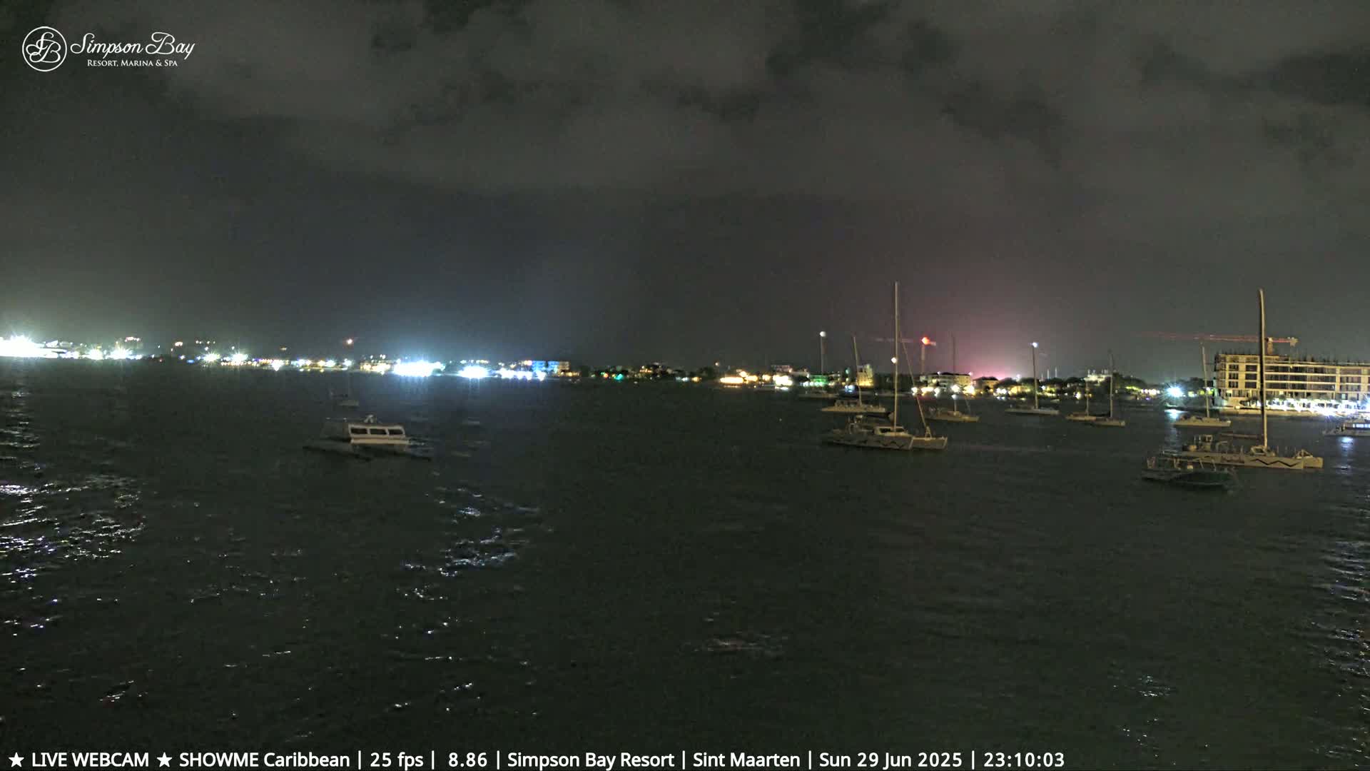 Carribean, Atlantic Ocean, Simpson Bay & Village Live Cam - Simpson Bay, Sint Maarten, Netherland