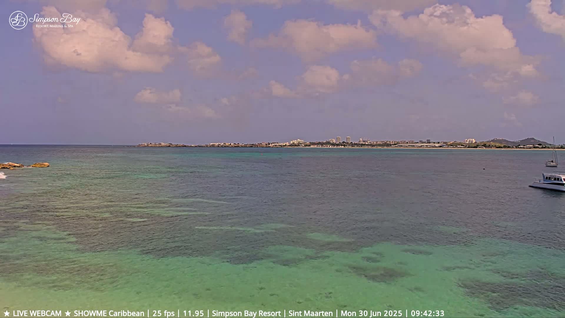 Carribean, Atlantic Ocean, Simpson Bay & Village Live Cam - Simpson Bay, Sint Maarten, Netherland