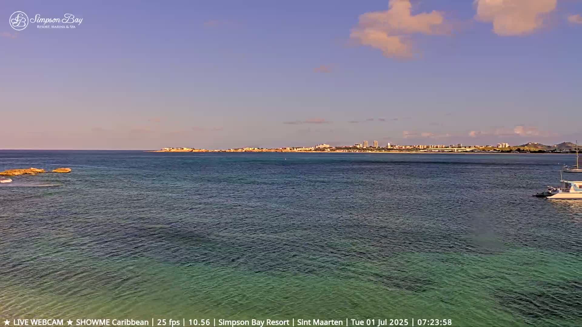 Carribean, Atlantic Ocean, Simpson Bay & Village Live Cam - Simpson Bay, Sint Maarten, Netherland