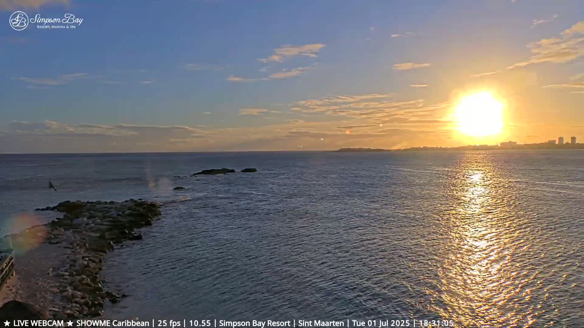 Carribean, Atlantic Ocean, Simpson Bay & Village Live Cam - Simpson Bay, Sint Maarten, Netherland