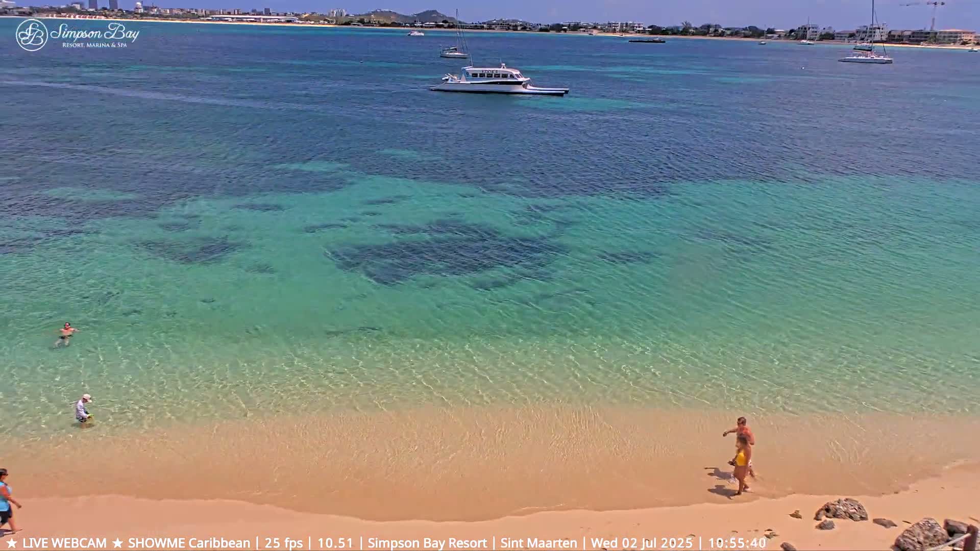 Carribean, Atlantic Ocean, Simpson Bay & Village Live Cam - Simpson Bay, Sint Maarten, Netherland