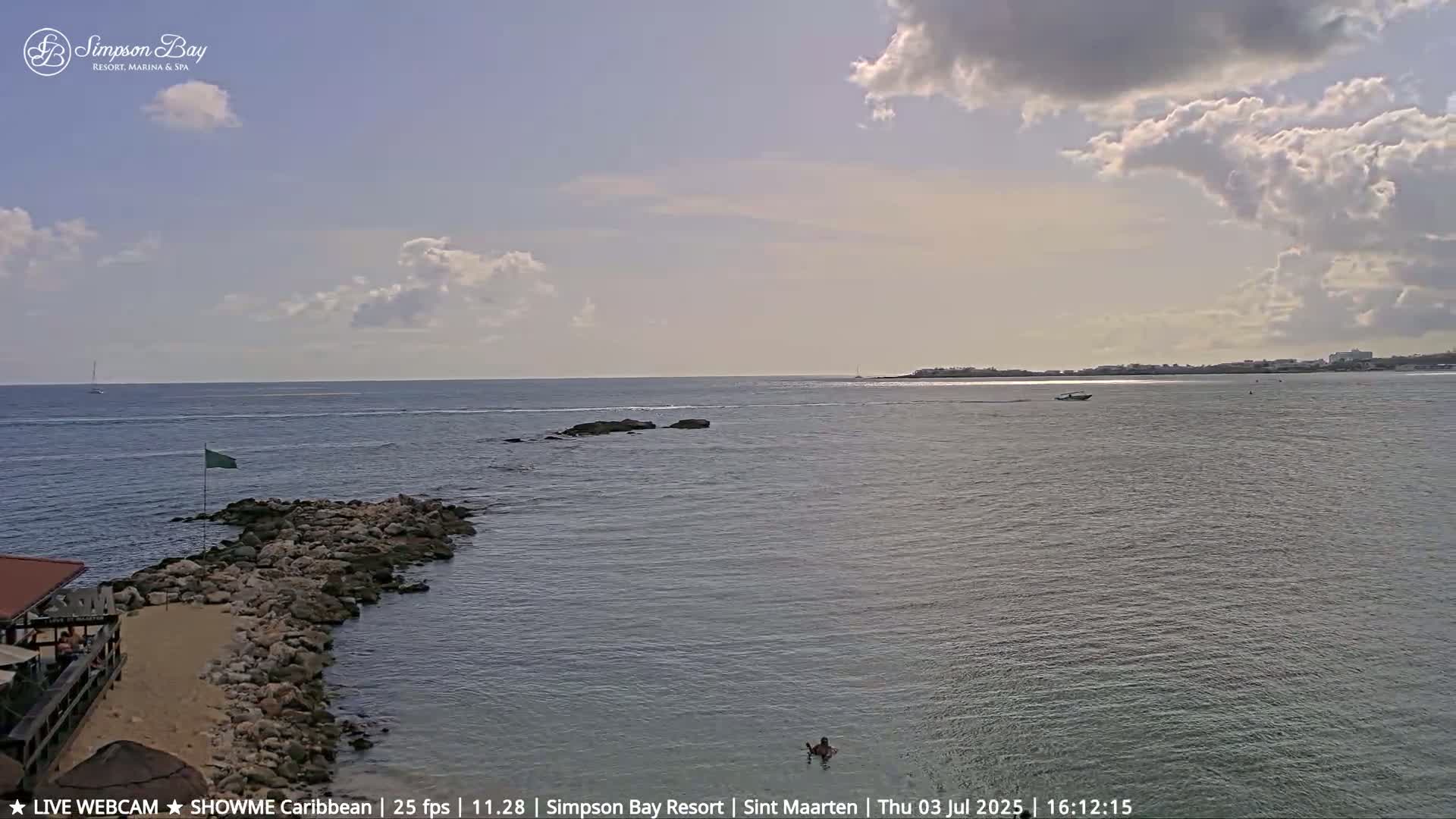 Carribean, Atlantic Ocean, Simpson Bay & Village Live Cam - Simpson Bay, Sint Maarten, Netherland