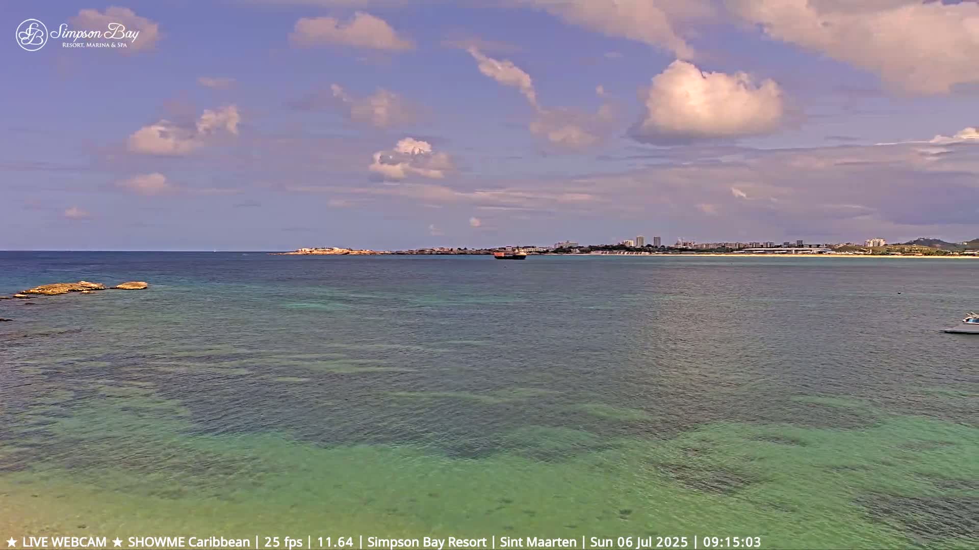 Carribean, Atlantic Ocean, Simpson Bay & Village Live Cam - Simpson Bay, Sint Maarten, Netherland