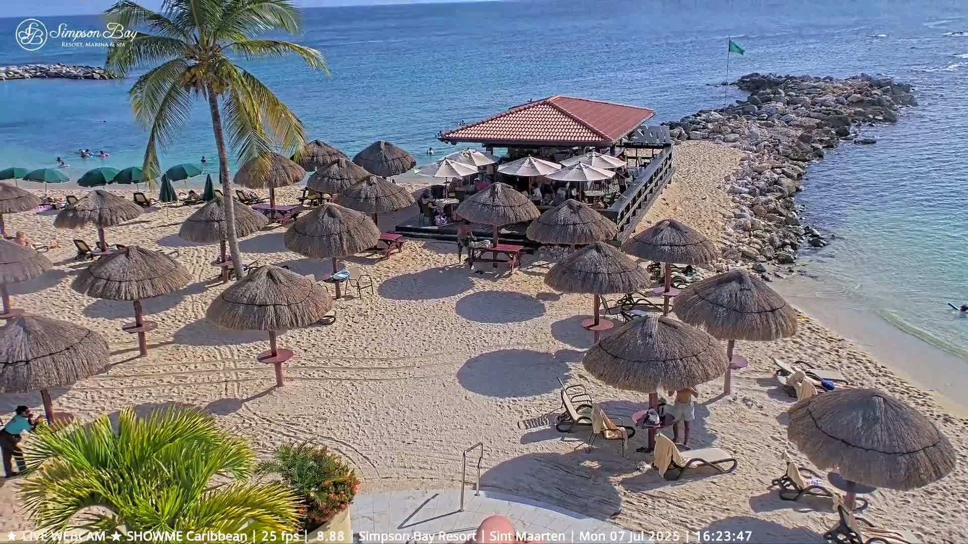 Carribean, Atlantic Ocean, Simpson Bay & Village Live Cam - Simpson Bay, Sint Maarten, Netherland