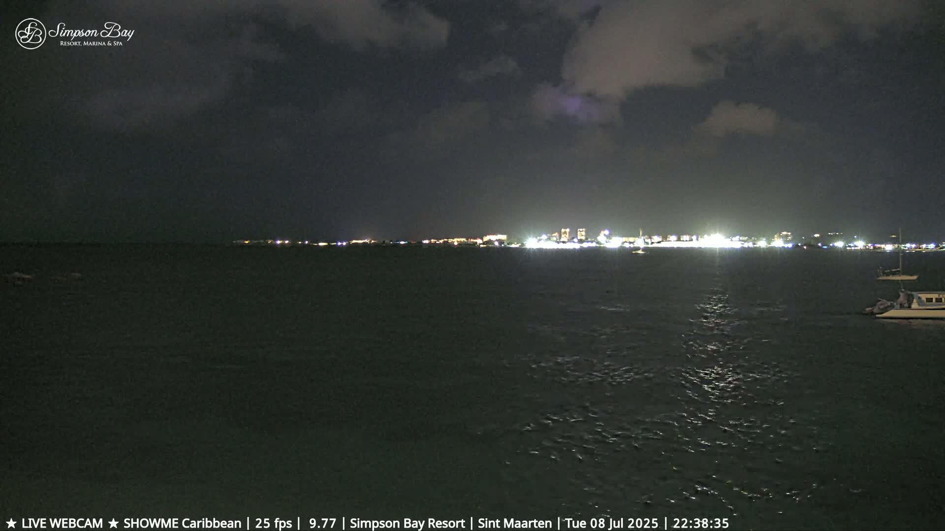 Carribean, Atlantic Ocean, Simpson Bay & Village Live Cam - Simpson Bay, Sint Maarten, Netherland
