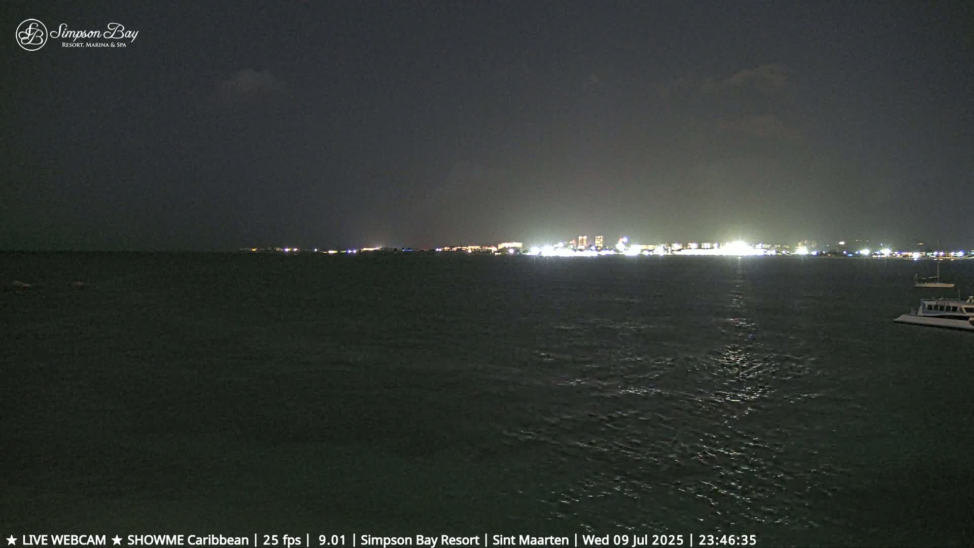 Carribean, Atlantic Ocean, Simpson Bay & Village Live Cam - Simpson Bay, Sint Maarten, Netherland