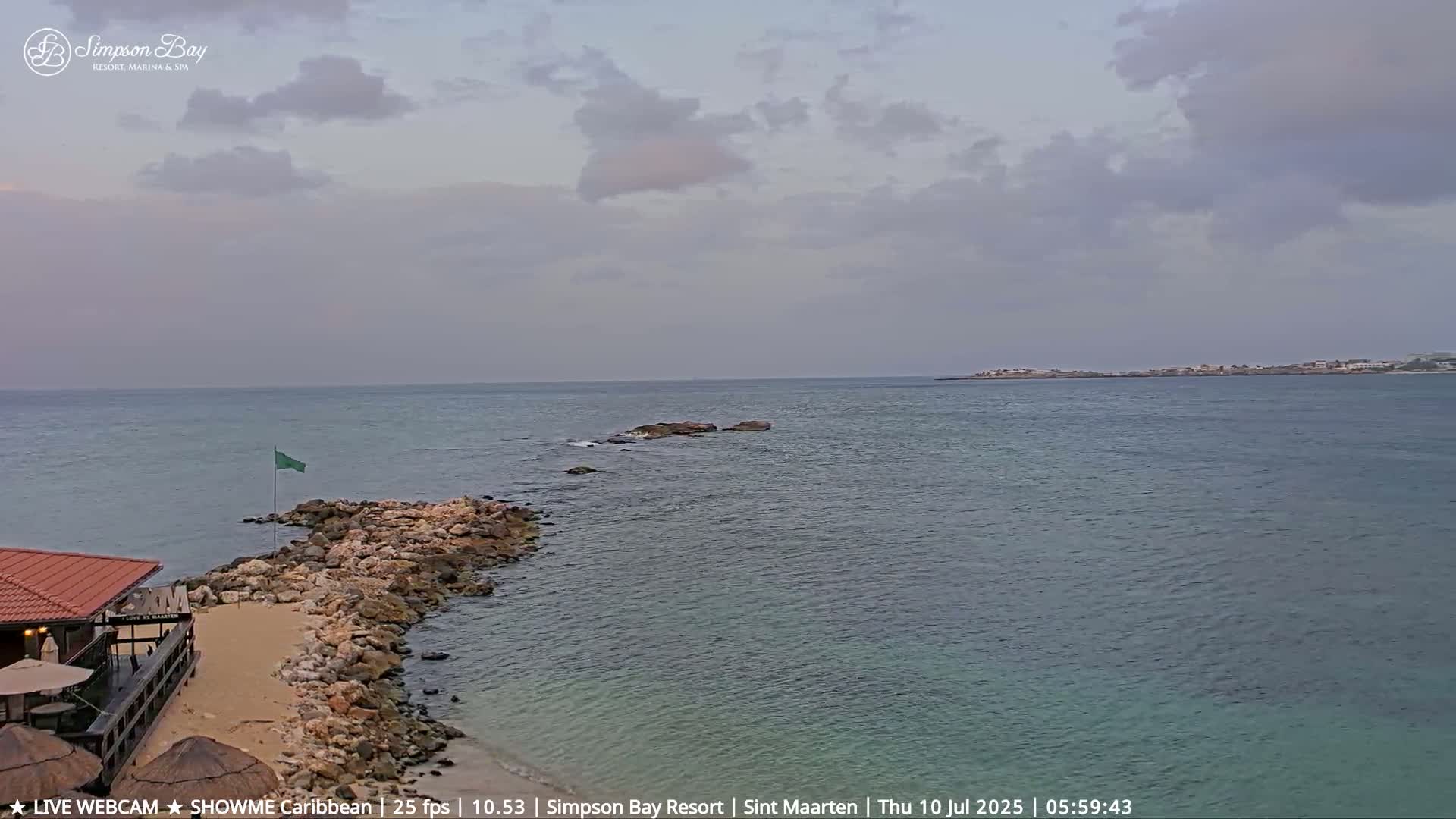 Carribean, Atlantic Ocean, Simpson Bay & Village Live Cam - Simpson Bay, Sint Maarten, Netherland