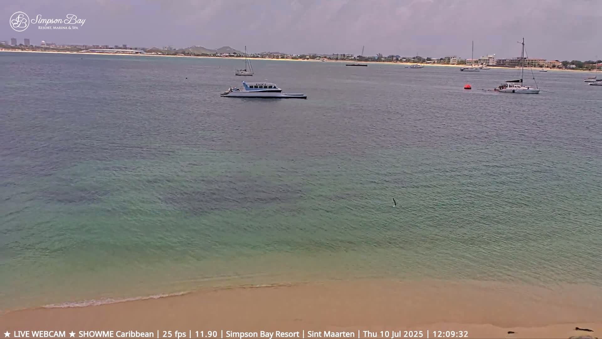 Carribean, Atlantic Ocean, Simpson Bay & Village Live Cam - Simpson Bay, Sint Maarten, Netherland
