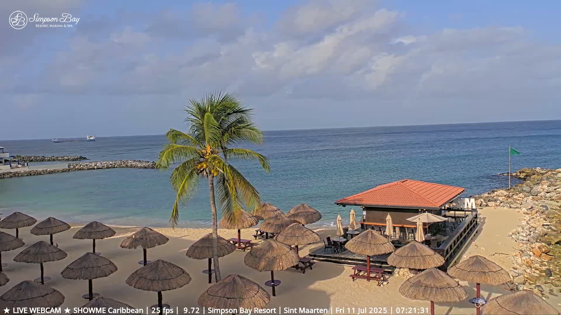Carribean, Atlantic Ocean, Simpson Bay & Village Live Cam - Simpson Bay, Sint Maarten, Netherland
