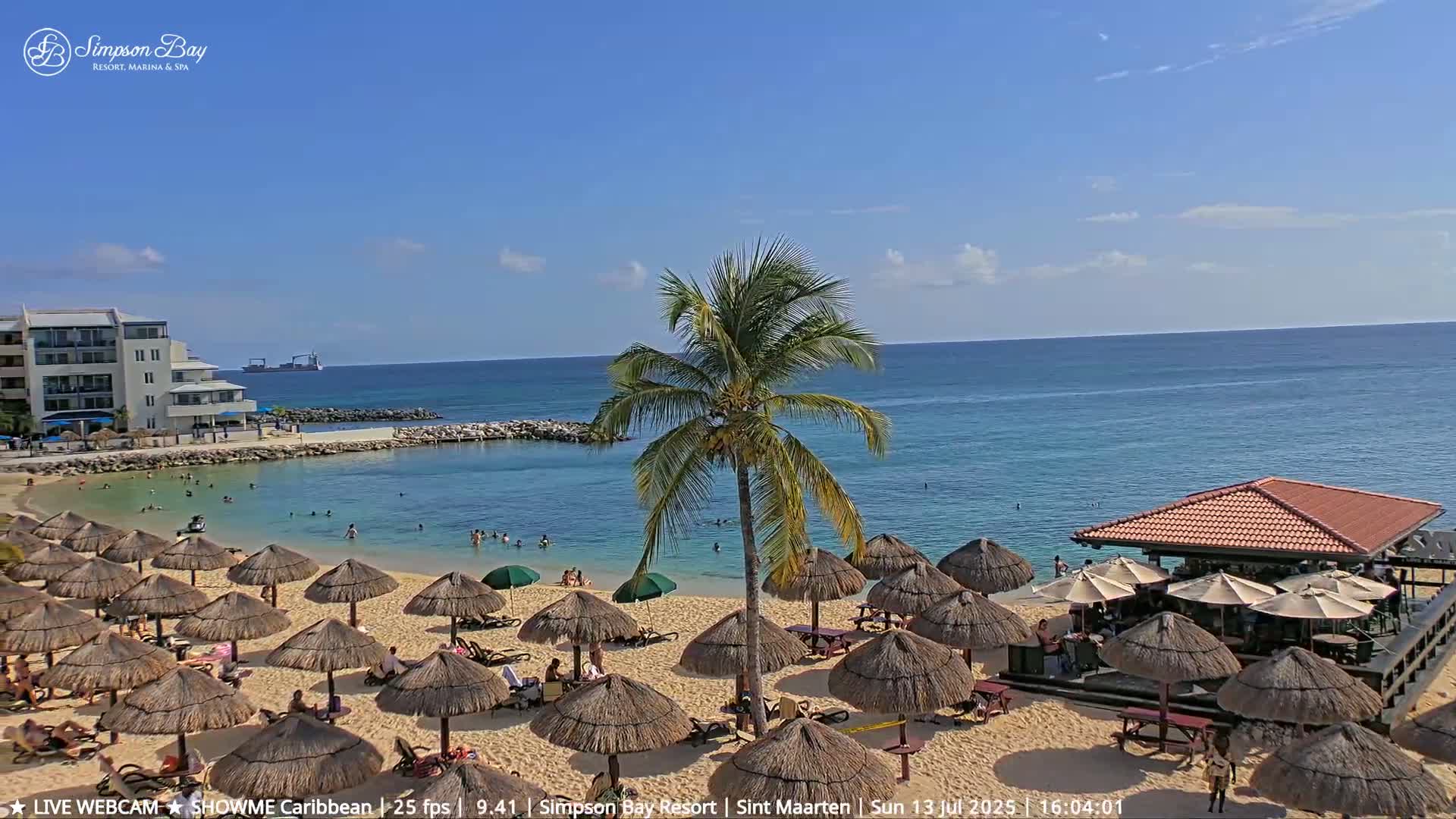 Carribean, Atlantic Ocean, Simpson Bay & Village Live Cam - Simpson Bay, Sint Maarten, Netherland