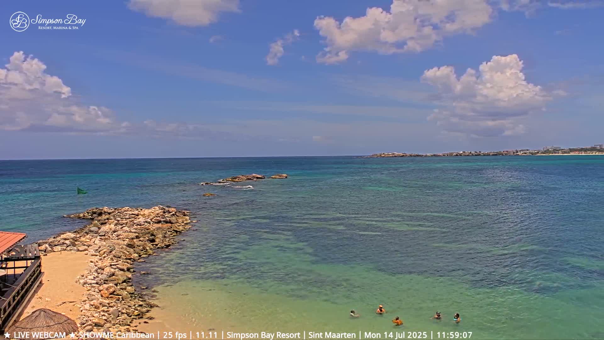 Carribean, Atlantic Ocean, Simpson Bay & Village Live Cam - Simpson Bay, Sint Maarten, Netherland