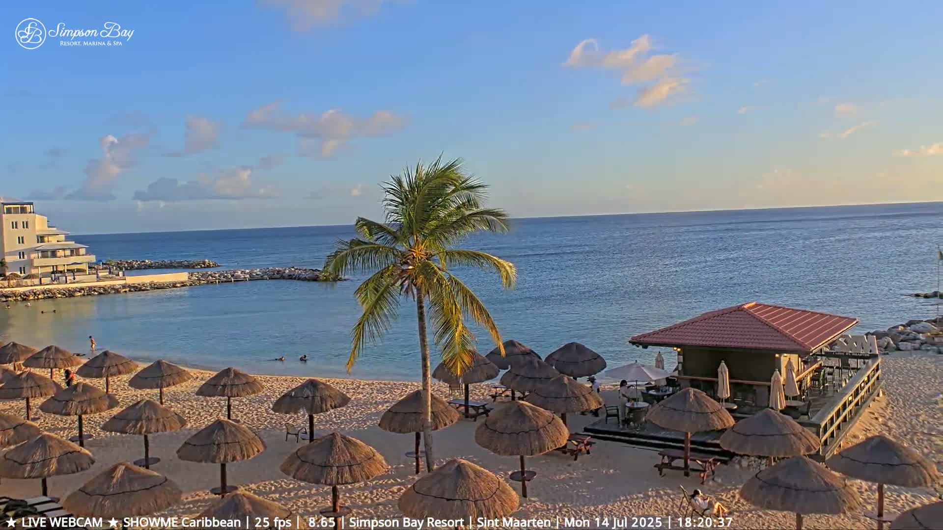 Carribean, Atlantic Ocean, Simpson Bay & Village Live Cam - Simpson Bay, Sint Maarten, Netherland