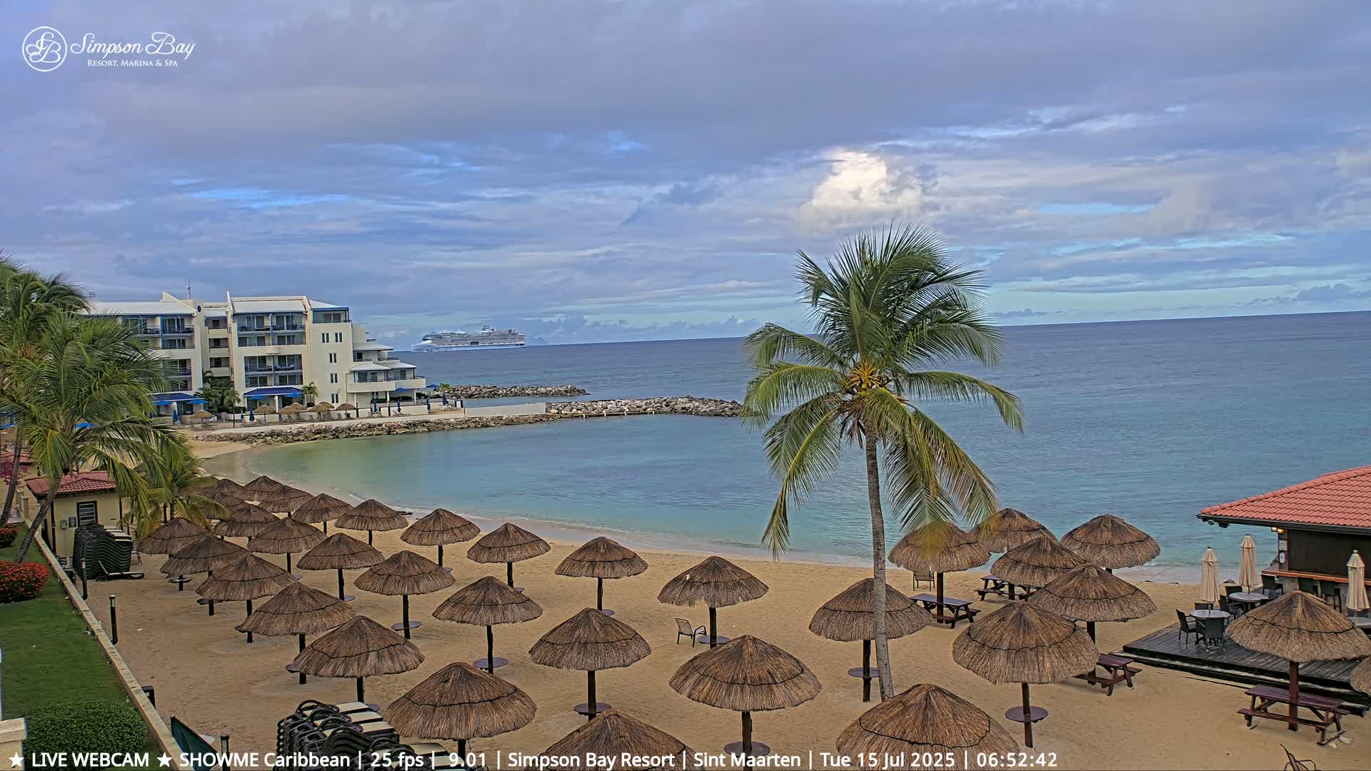 Carribean, Atlantic Ocean, Simpson Bay & Village Live Cam - Simpson Bay, Sint Maarten, Netherland