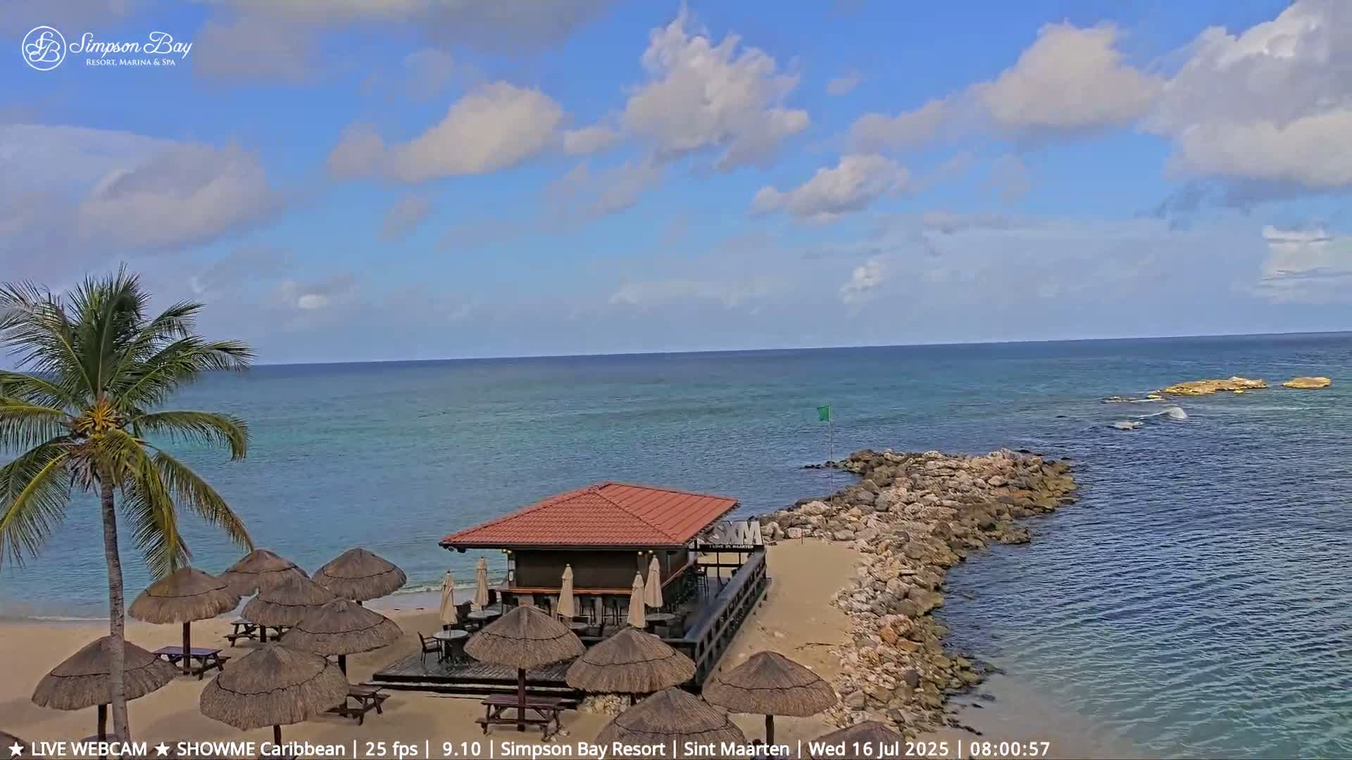Carribean, Atlantic Ocean, Simpson Bay & Village Live Cam - Simpson Bay, Sint Maarten, Netherland