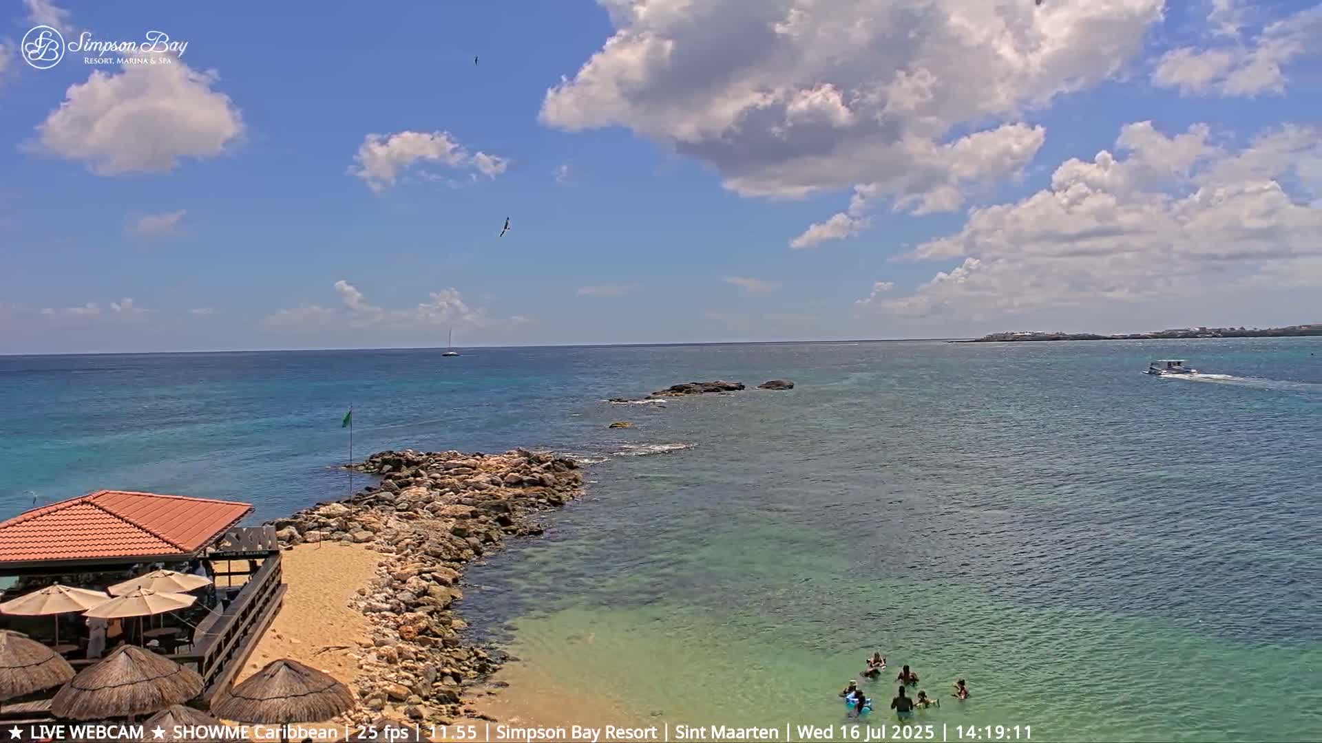 Carribean, Atlantic Ocean, Simpson Bay & Village Live Cam - Simpson Bay, Sint Maarten, Netherland
