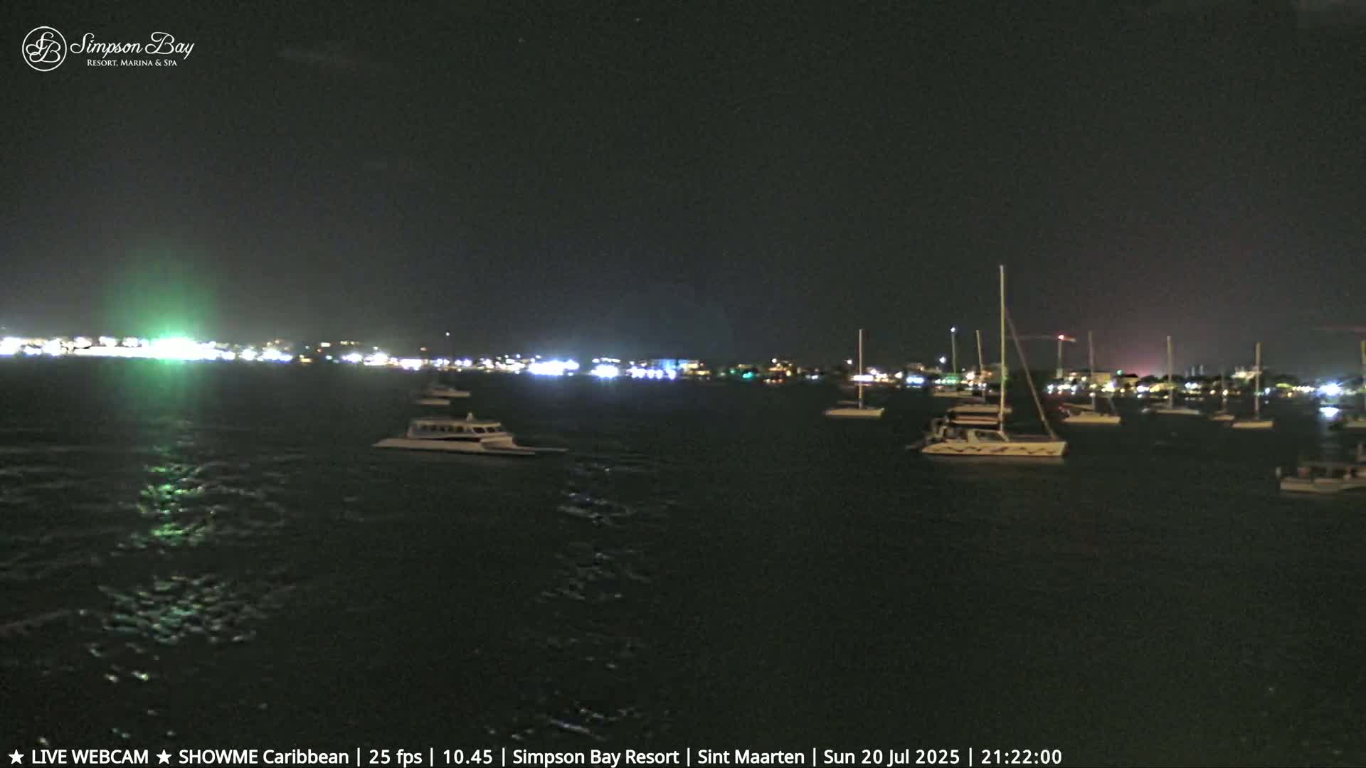 Carribean, Atlantic Ocean, Simpson Bay & Village Live Cam - Simpson Bay, Sint Maarten, Netherland