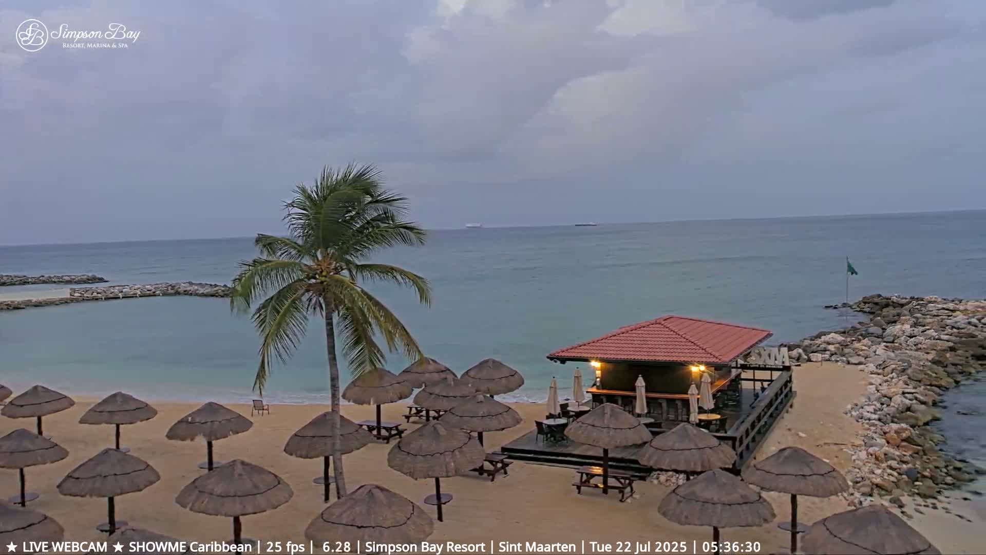 Carribean, Atlantic Ocean, Simpson Bay & Village Live Cam - Simpson Bay, Sint Maarten, Netherland