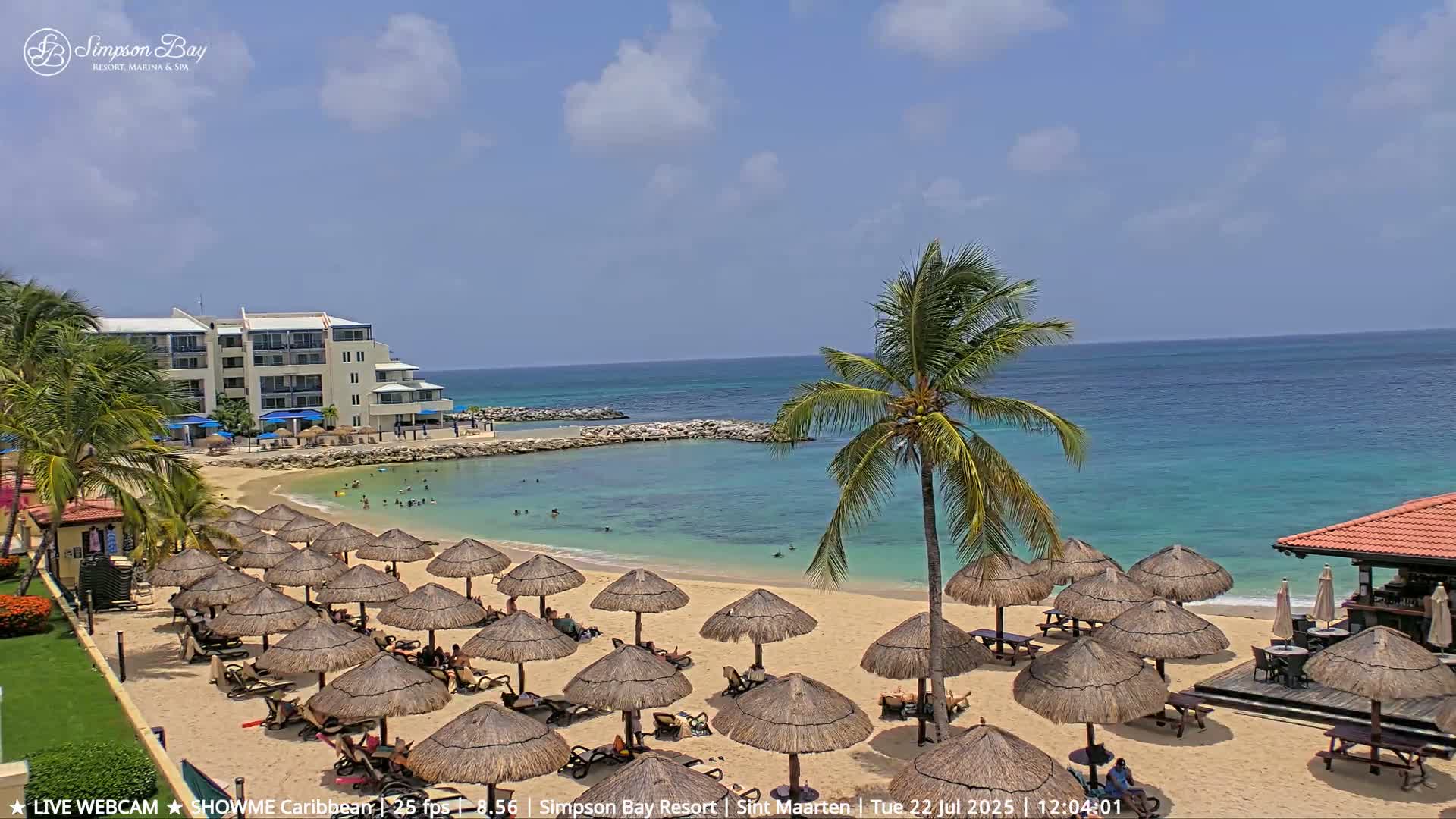 Carribean, Atlantic Ocean, Simpson Bay & Village Live Cam - Simpson Bay, Sint Maarten, Netherland