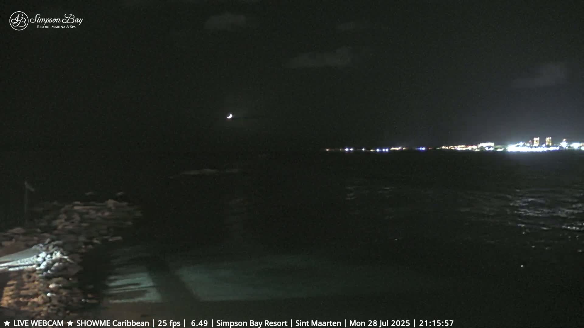 Carribean, Atlantic Ocean, Simpson Bay & Village Live Cam - Simpson Bay, Sint Maarten, Netherland