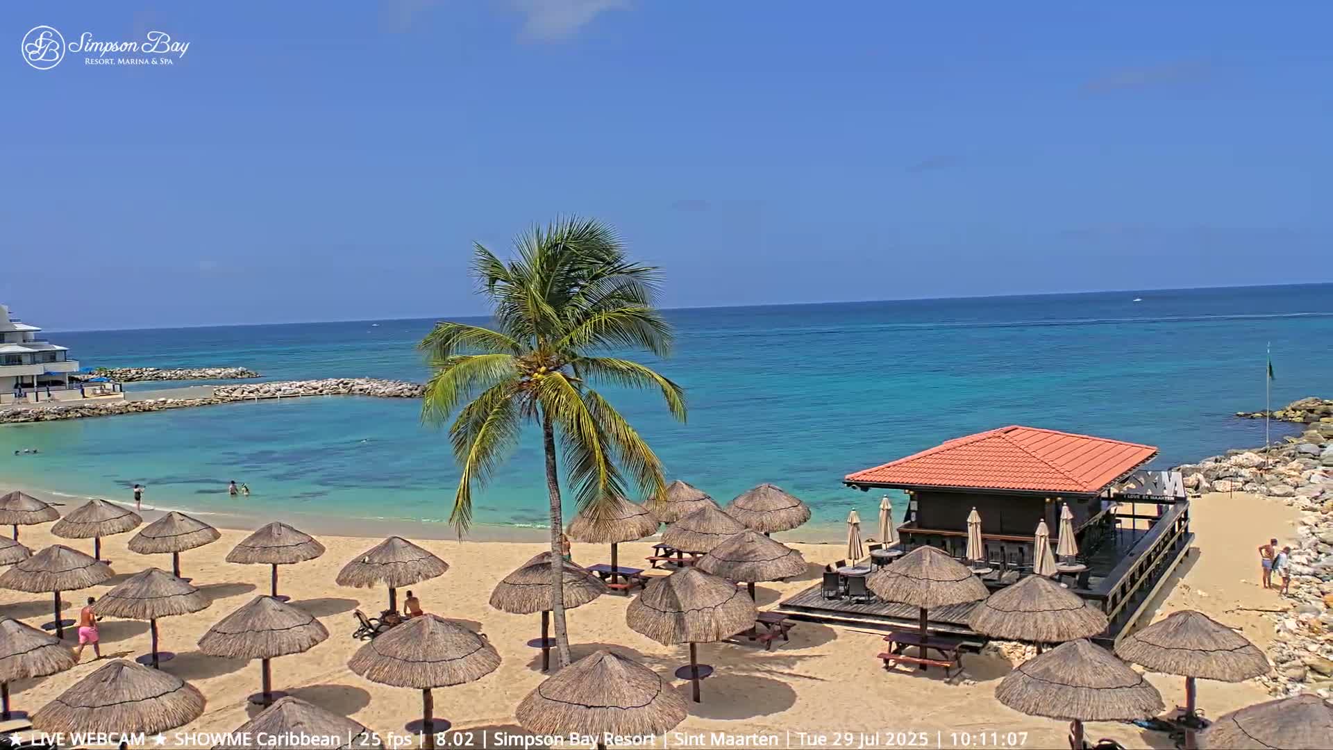 Carribean, Atlantic Ocean, Simpson Bay & Village Live Cam - Simpson Bay, Sint Maarten, Netherland