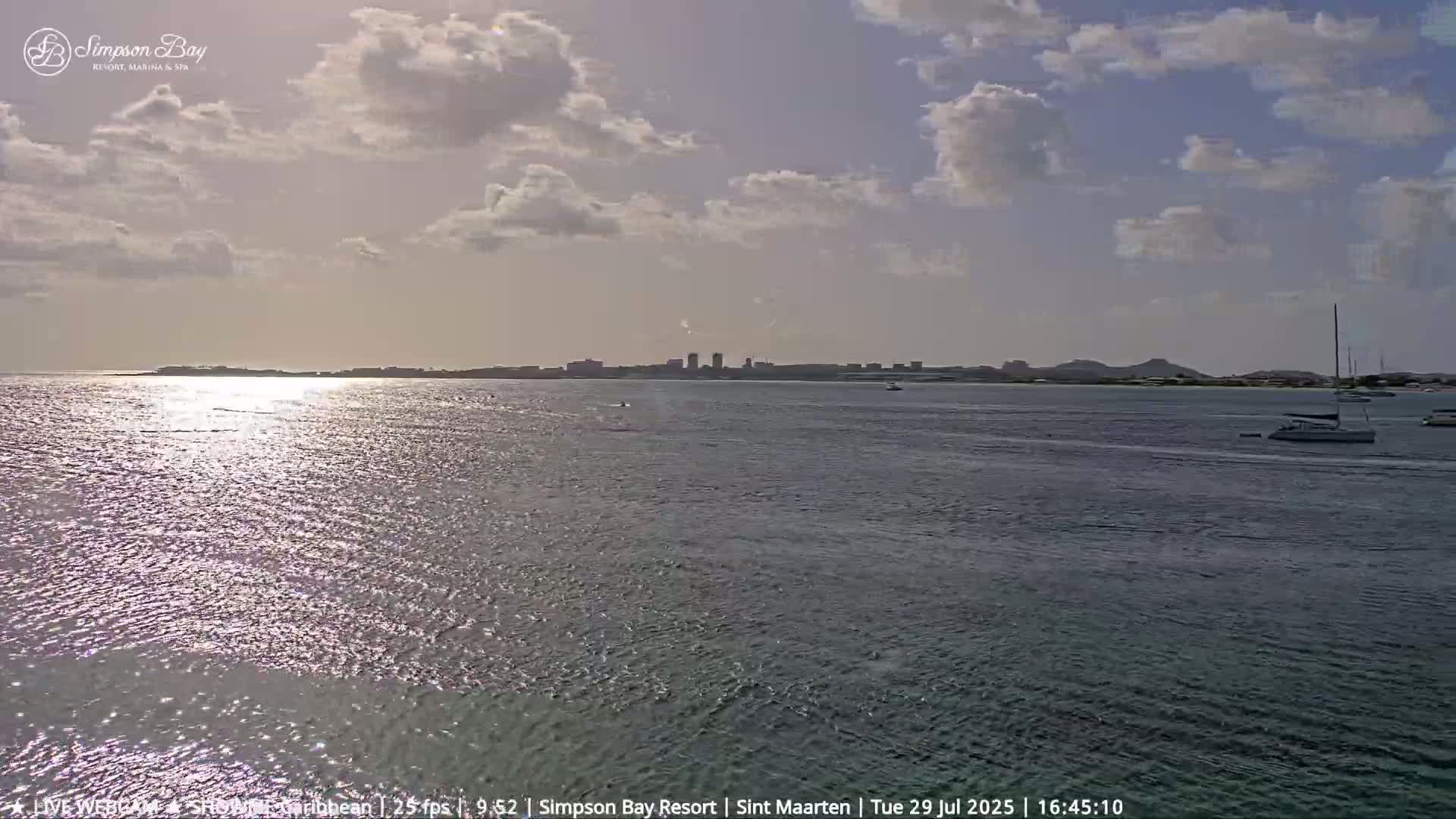 Carribean, Atlantic Ocean, Simpson Bay & Village Live Cam - Simpson Bay, Sint Maarten, Netherland