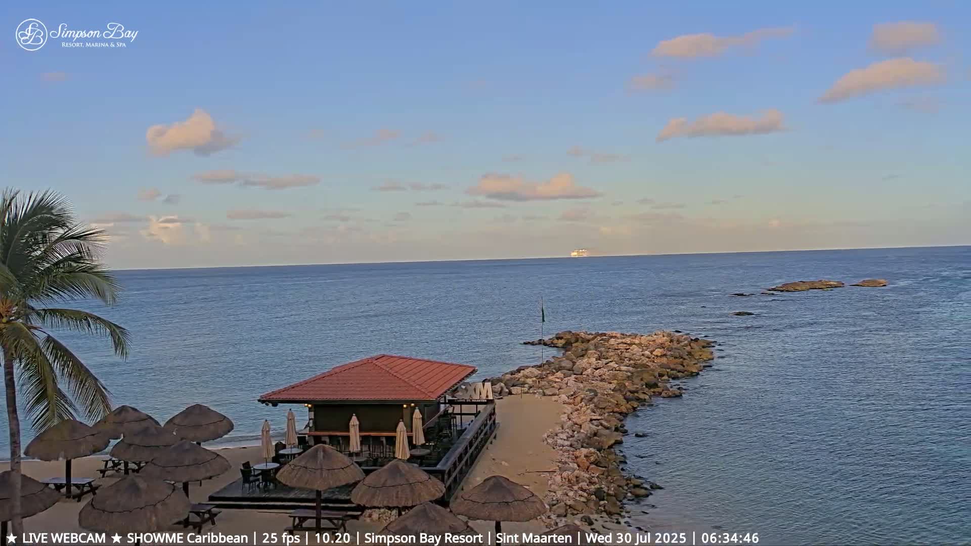 Carribean, Atlantic Ocean, Simpson Bay & Village Live Cam - Simpson Bay, Sint Maarten, Netherland