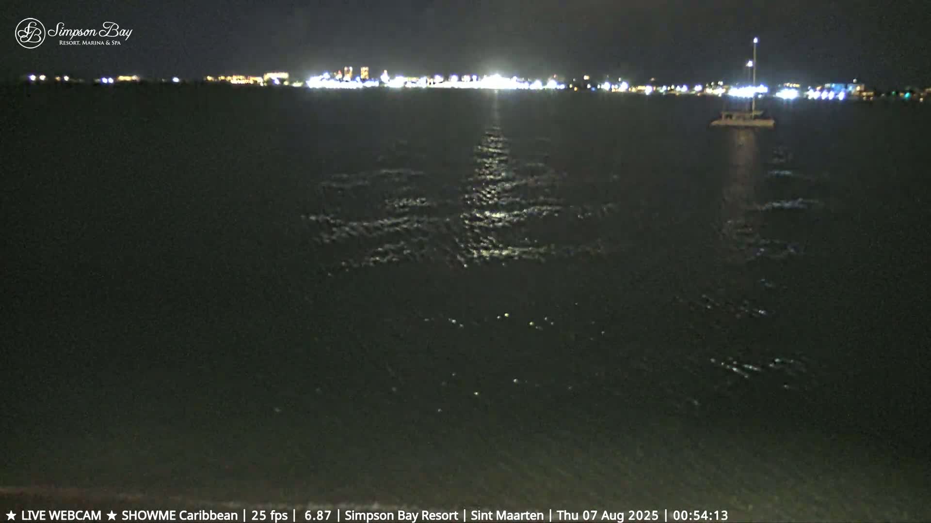 Carribean, Atlantic Ocean, Simpson Bay & Village Live Cam - Simpson Bay, Sint Maarten, Netherland