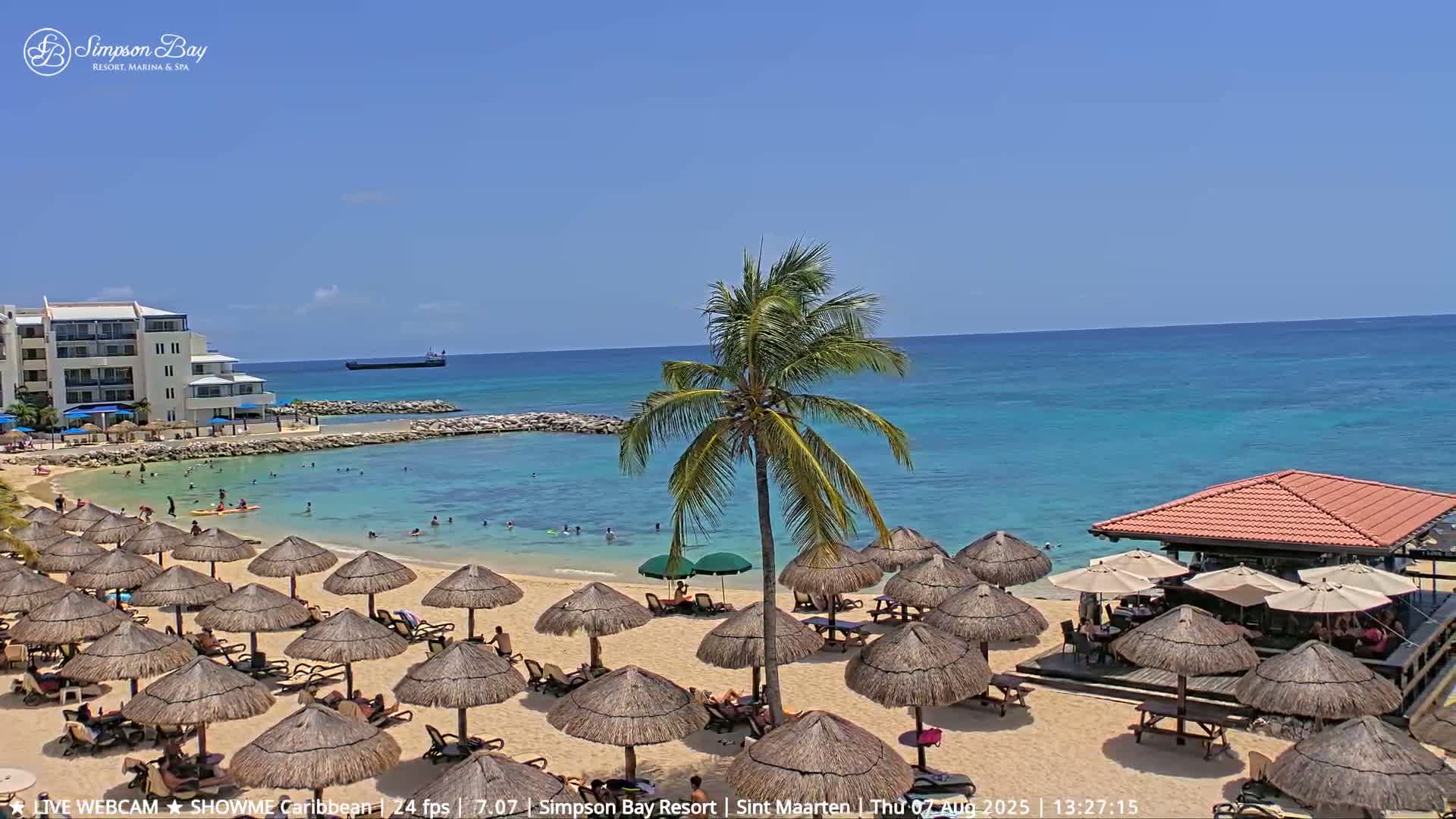 Carribean, Atlantic Ocean, Simpson Bay & Village Live Cam - Simpson Bay, Sint Maarten, Netherland