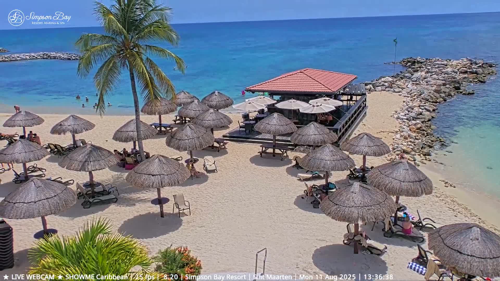 Carribean, Atlantic Ocean, Simpson Bay & Village Live Cam - Simpson Bay, Sint Maarten, Netherland