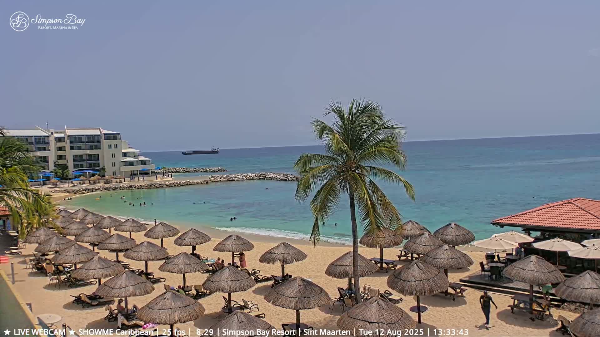 Carribean, Atlantic Ocean, Simpson Bay & Village Live Cam - Simpson Bay, Sint Maarten, Netherland