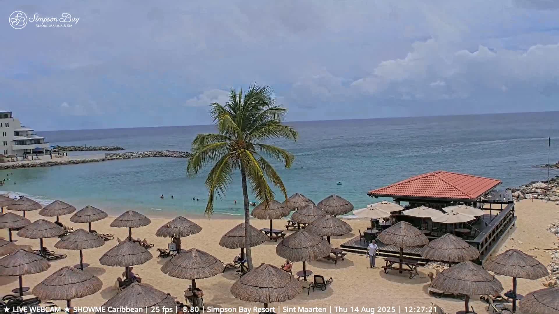 Carribean, Atlantic Ocean, Simpson Bay & Village Live Cam - Simpson Bay, Sint Maarten, Netherland