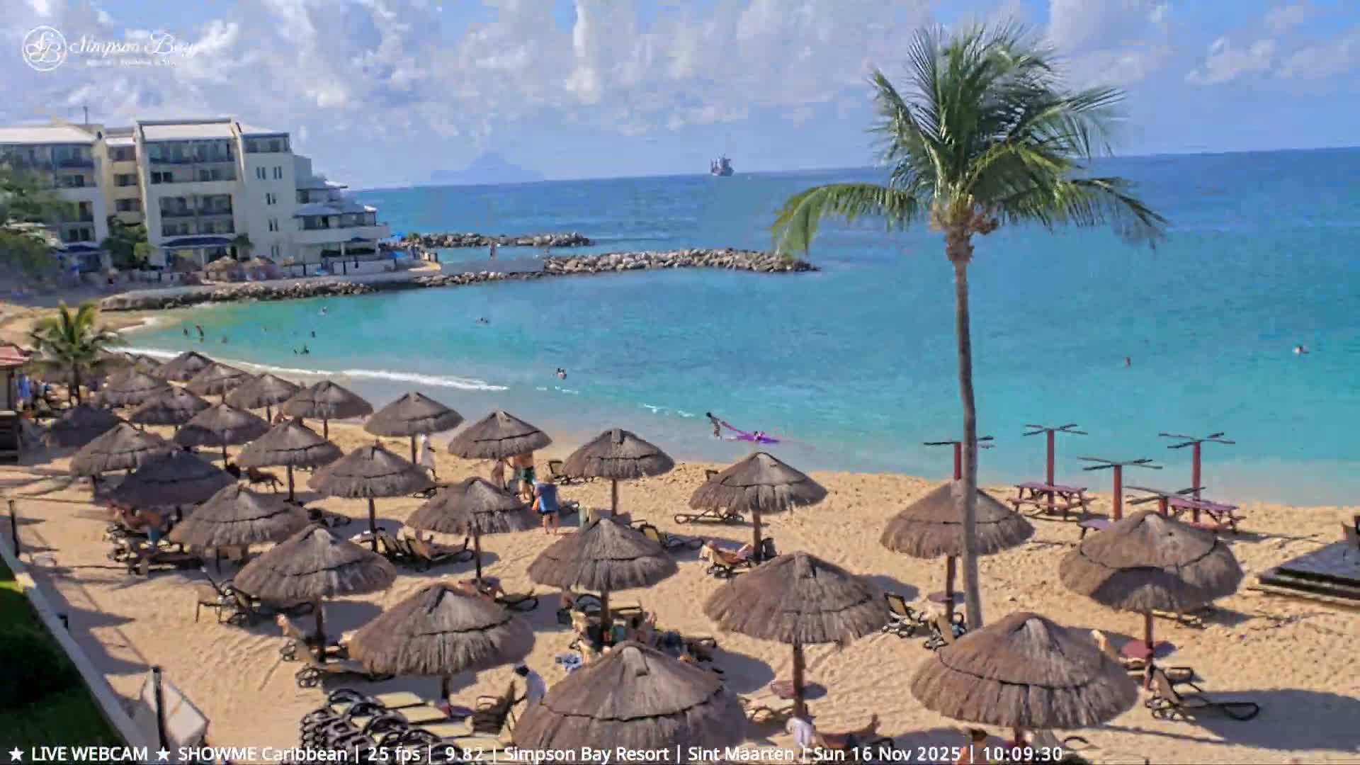 Carribean, Atlantic Ocean, Simpson Bay & Village Live Cam - Simpson Bay, Sint Maarten, Netherland